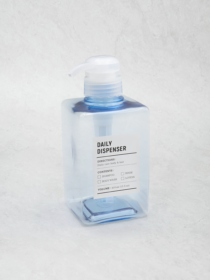 펌프형 정사각 리필 용기 400ml