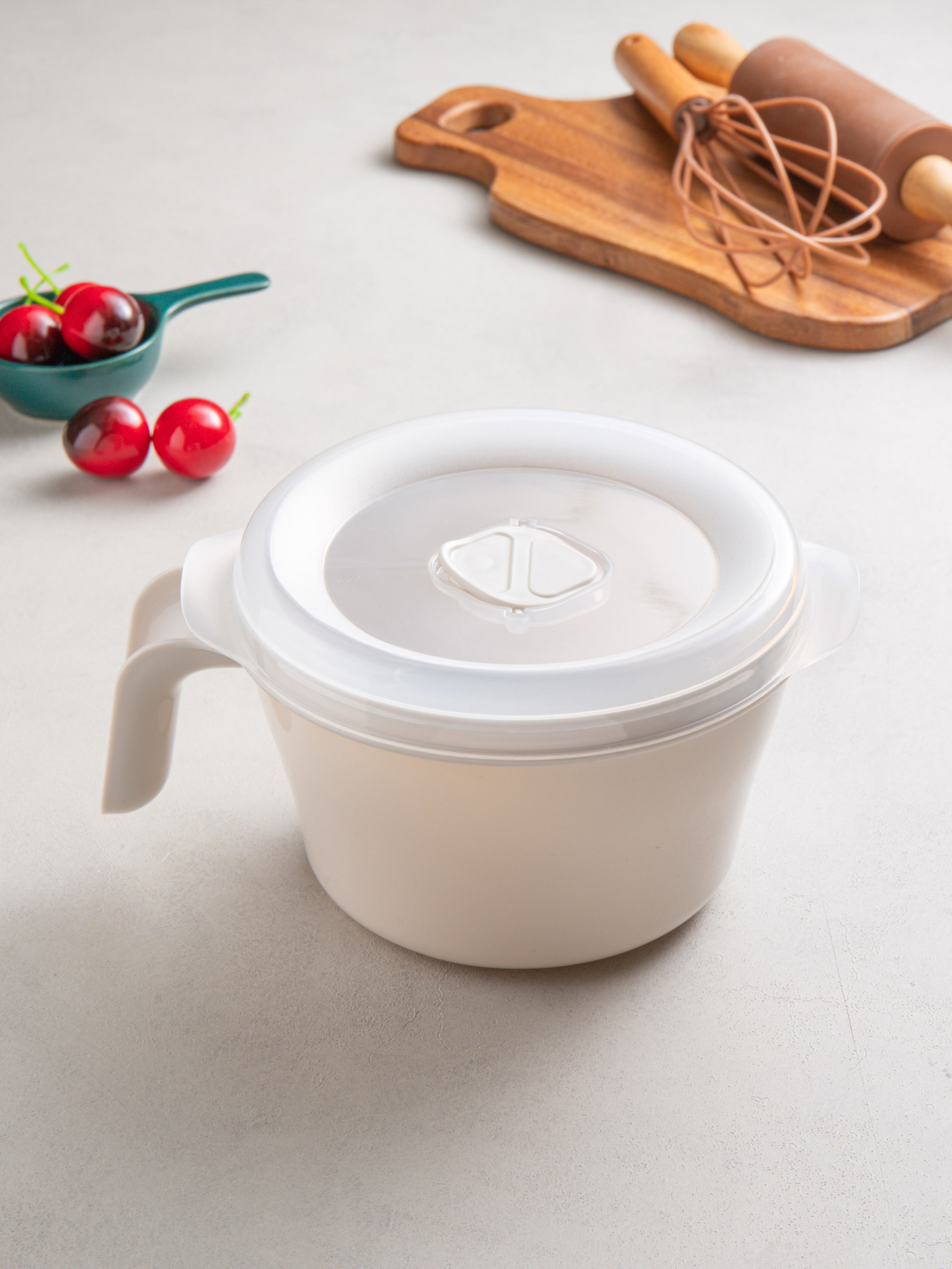 전자레인지 원형 핸들 용기 760 ml