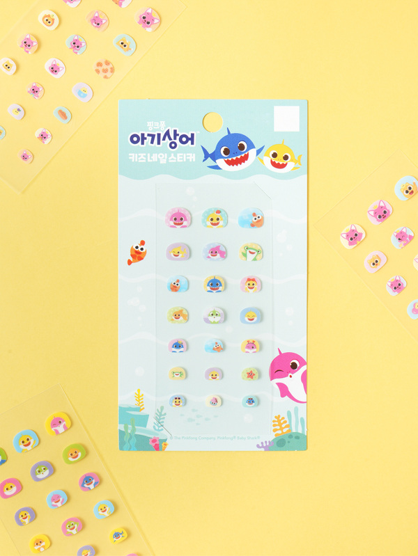 Pinkfong Baby Shark Kids Nail Stickers