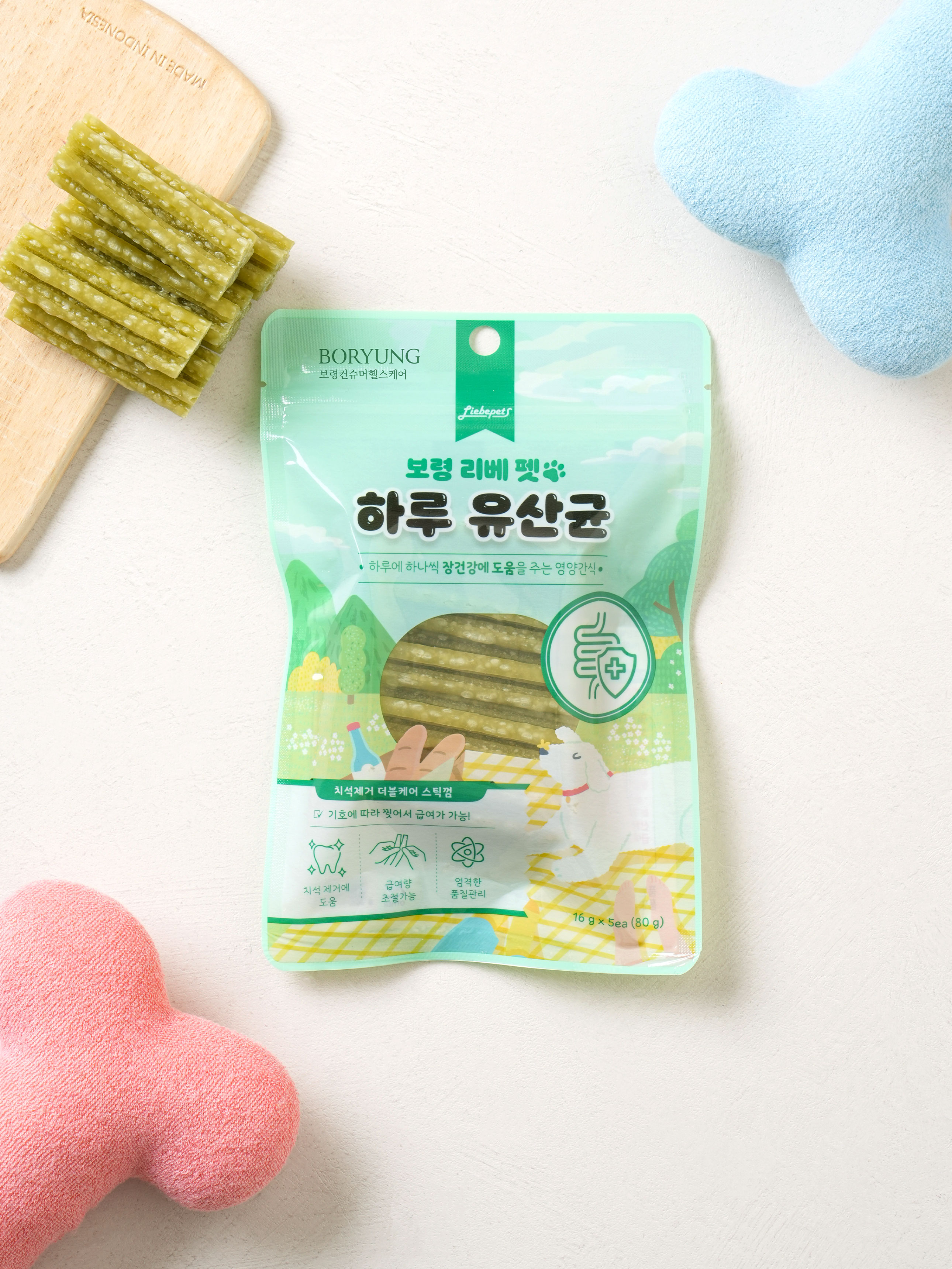 다이소 [펫] 하루 영양 간식 하루 유산균 80 g