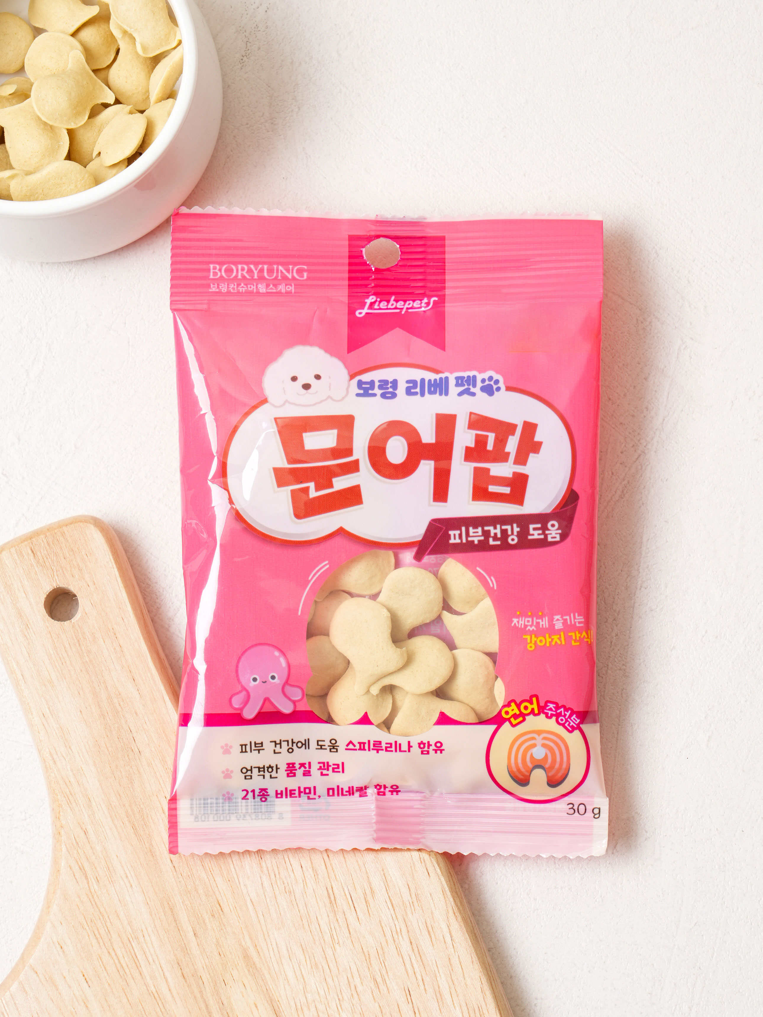 [펫] 문어팝 피부 건강 30 g
