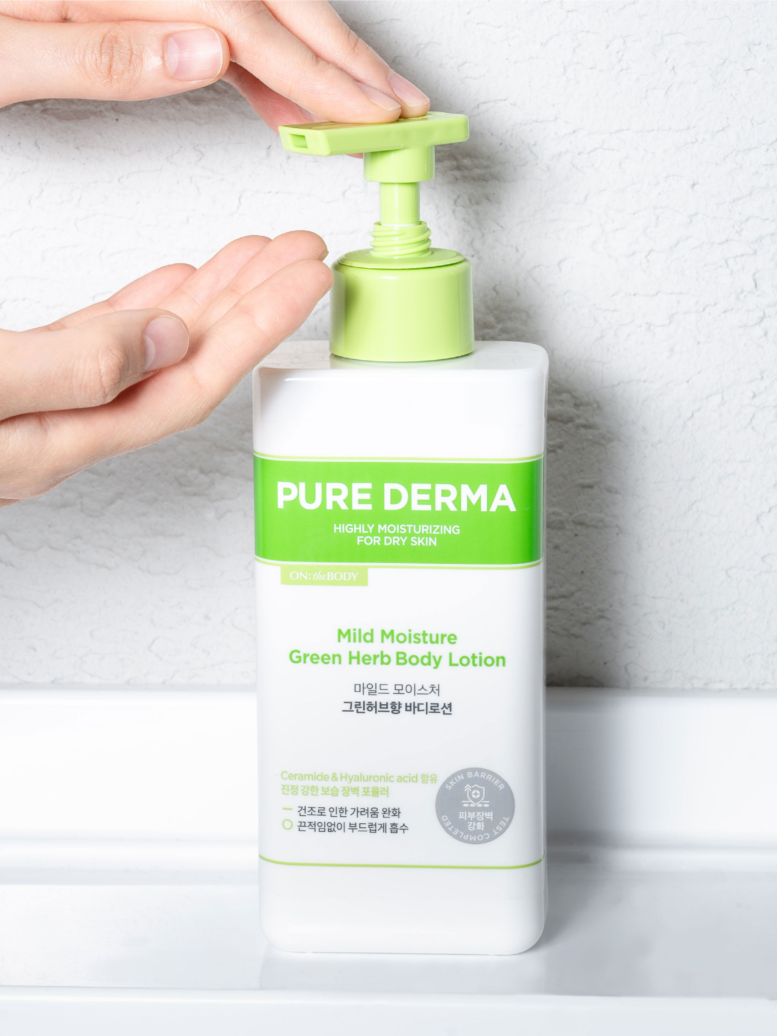 Лосьон для тела ON THE BODY Pure Derma 400 мл (зеленые травы)