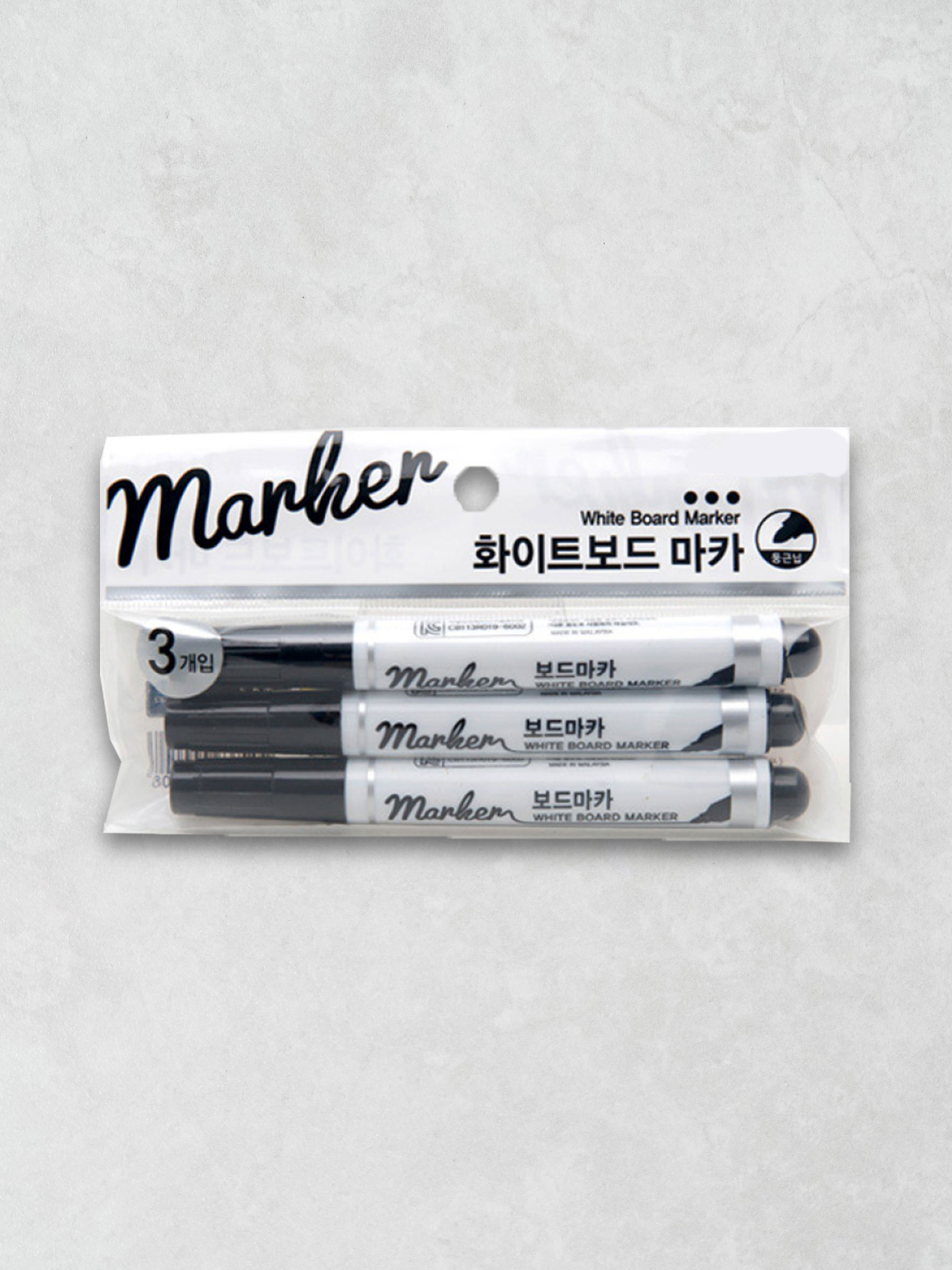 화이트 보드마카 흑 3개