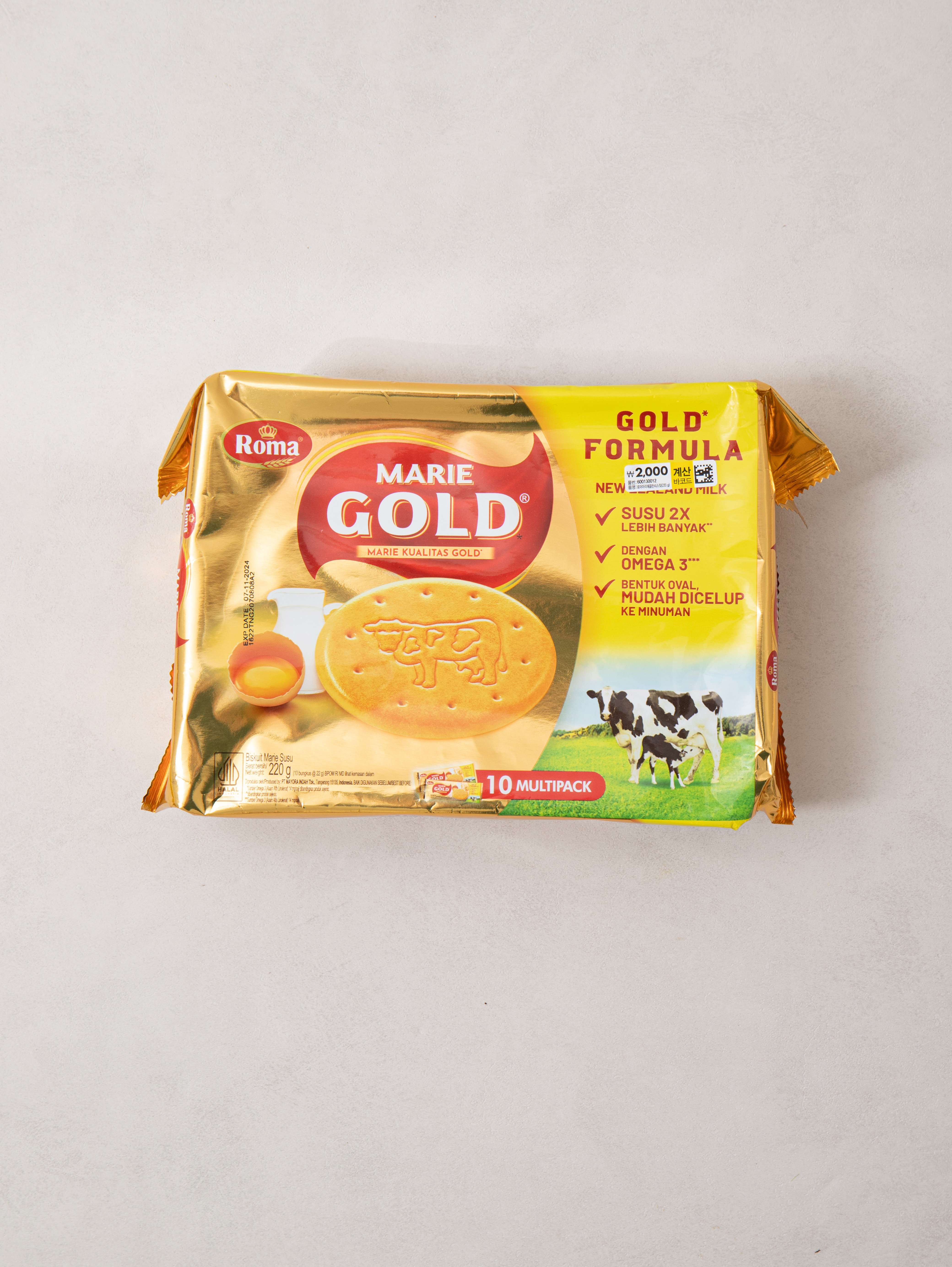 로마 마리에 골든 비스킷 220 g