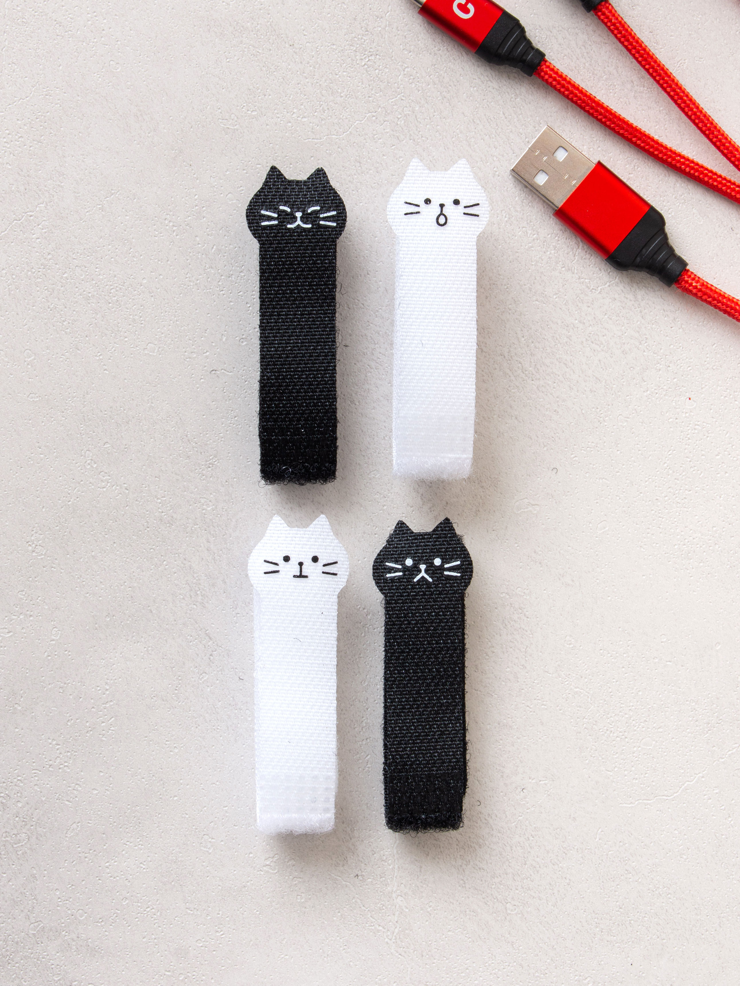 고양이 케이블 타이 1 X 15 cm 4개입