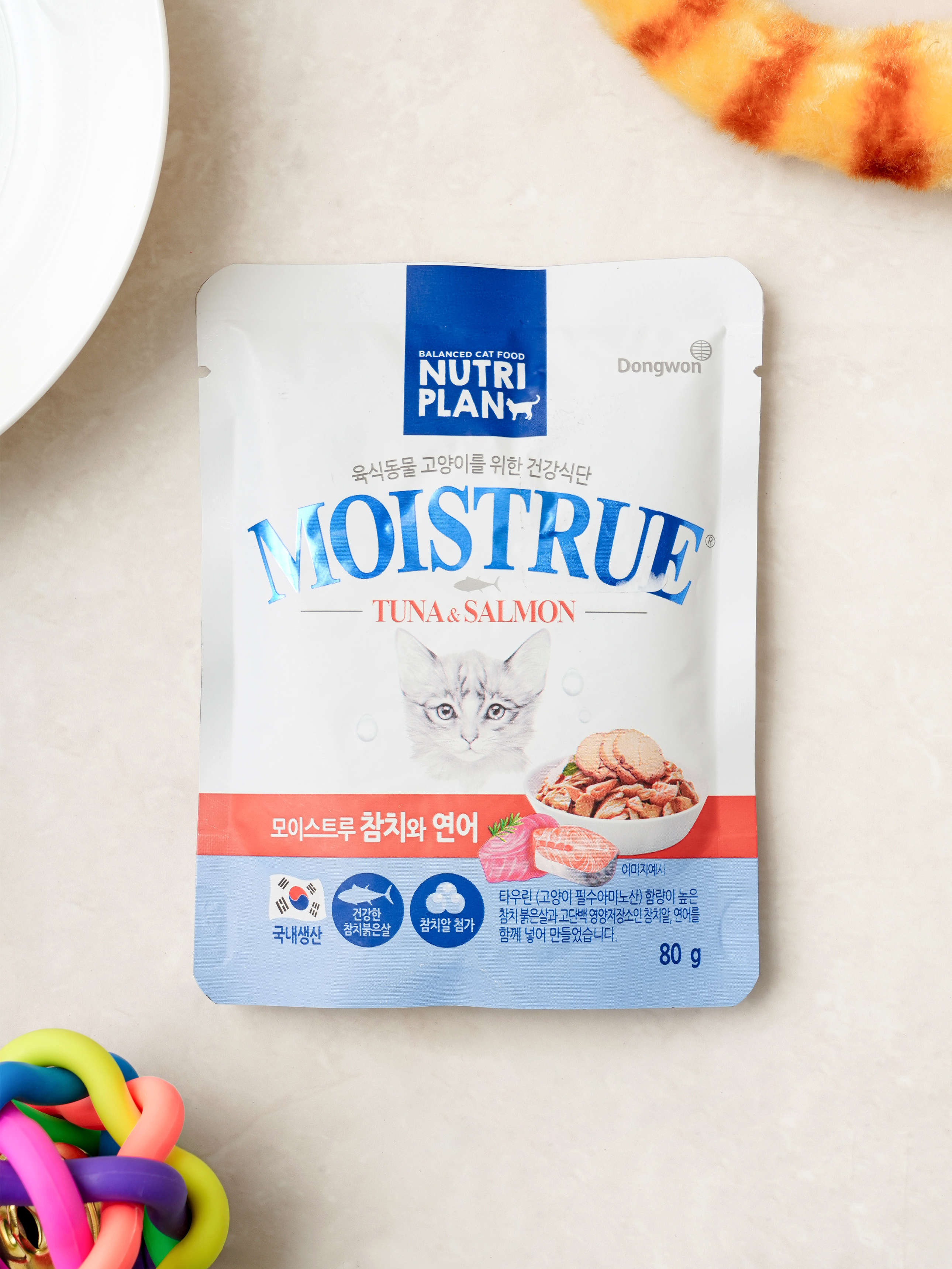 [Pet] Влажный корм Dongwon Nutriplan Тунец и лосось 80 г