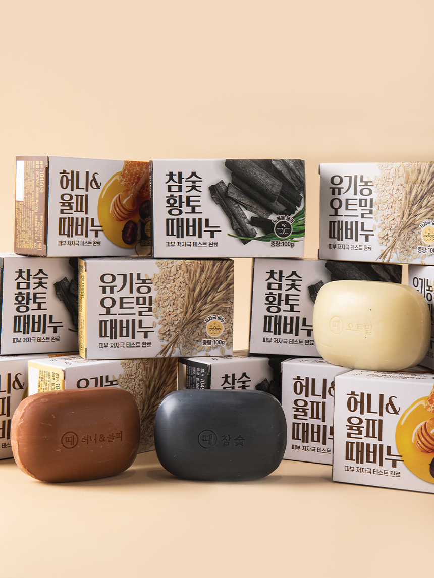 셀그린 참숯 황토 때 비누 100g