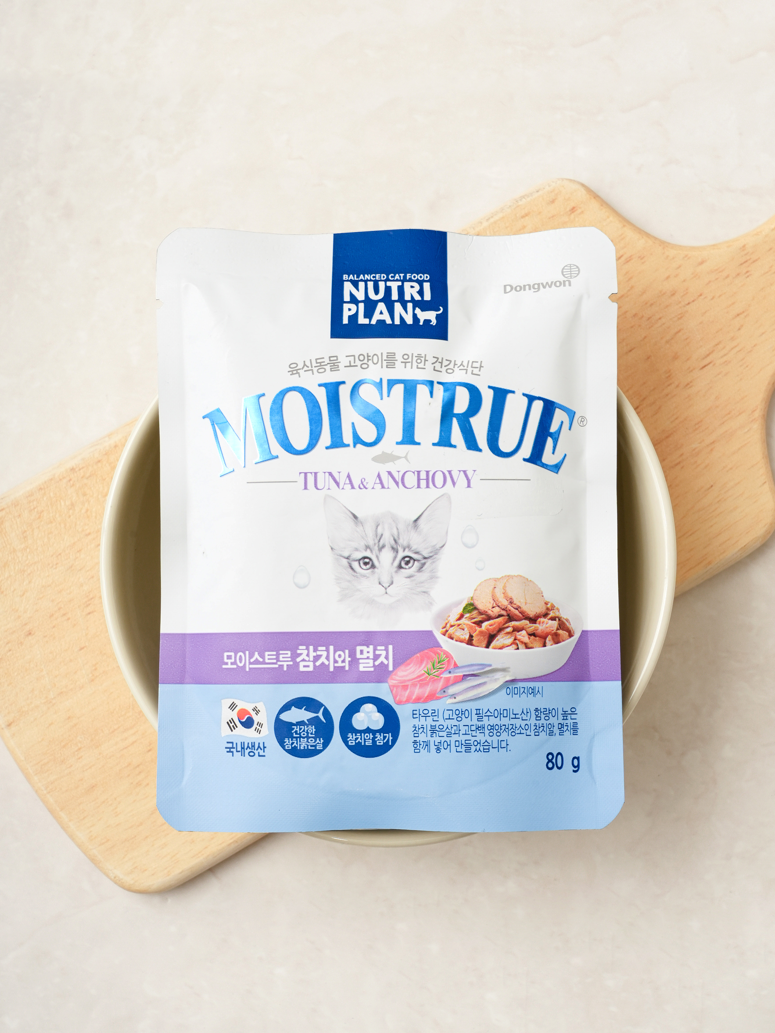 [Pet] Корм Dongwon Nutriplan тунец и анчоус 80 г