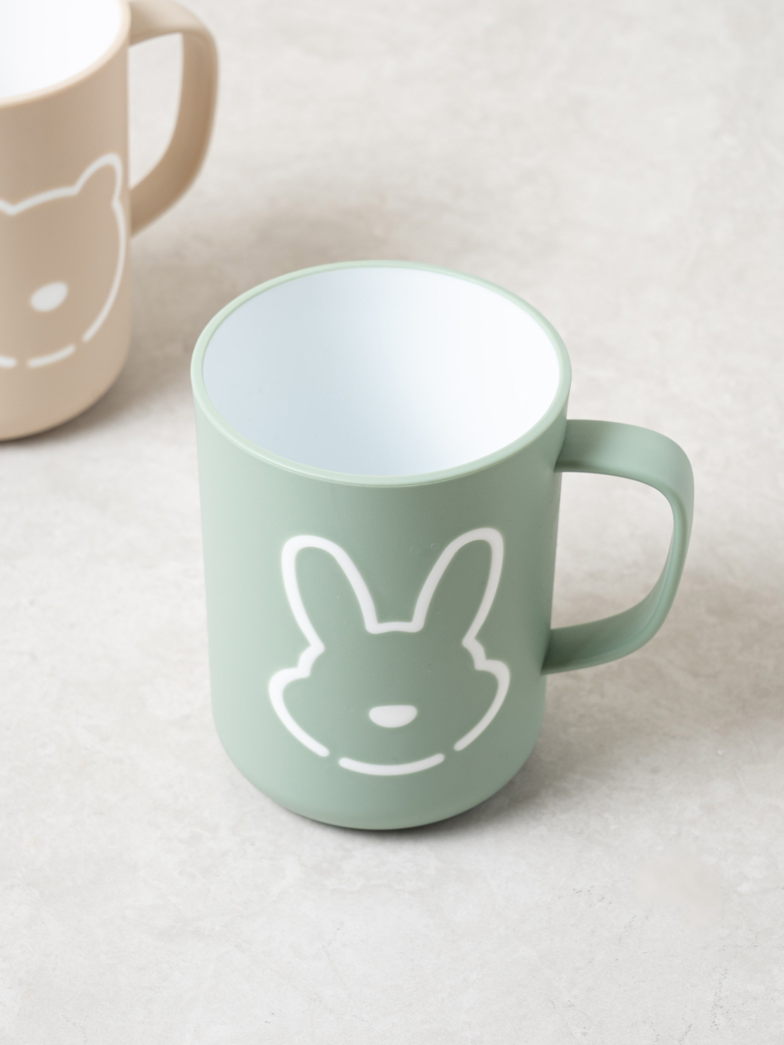 곰＆토끼 PP 손잡이 컵 400 ml