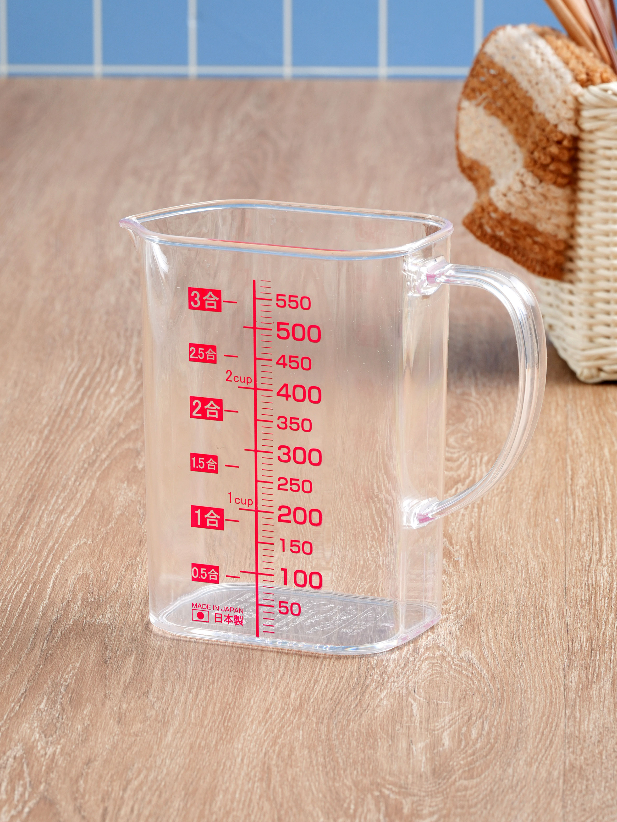 일본제 사각 슬림 계량컵 550 ml
