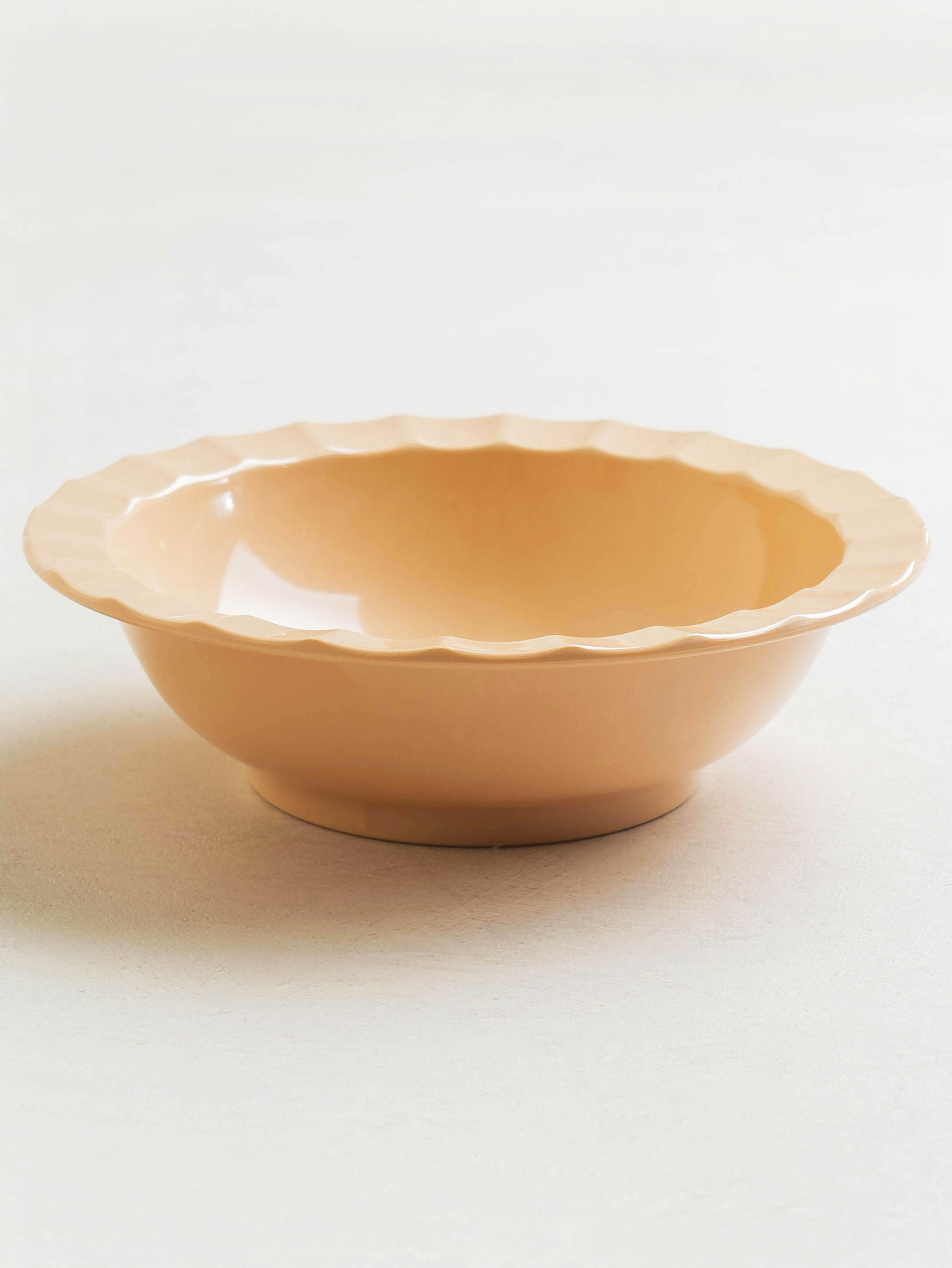 멜라민 웨이브 다용도 볼 17.5 cm 핑크