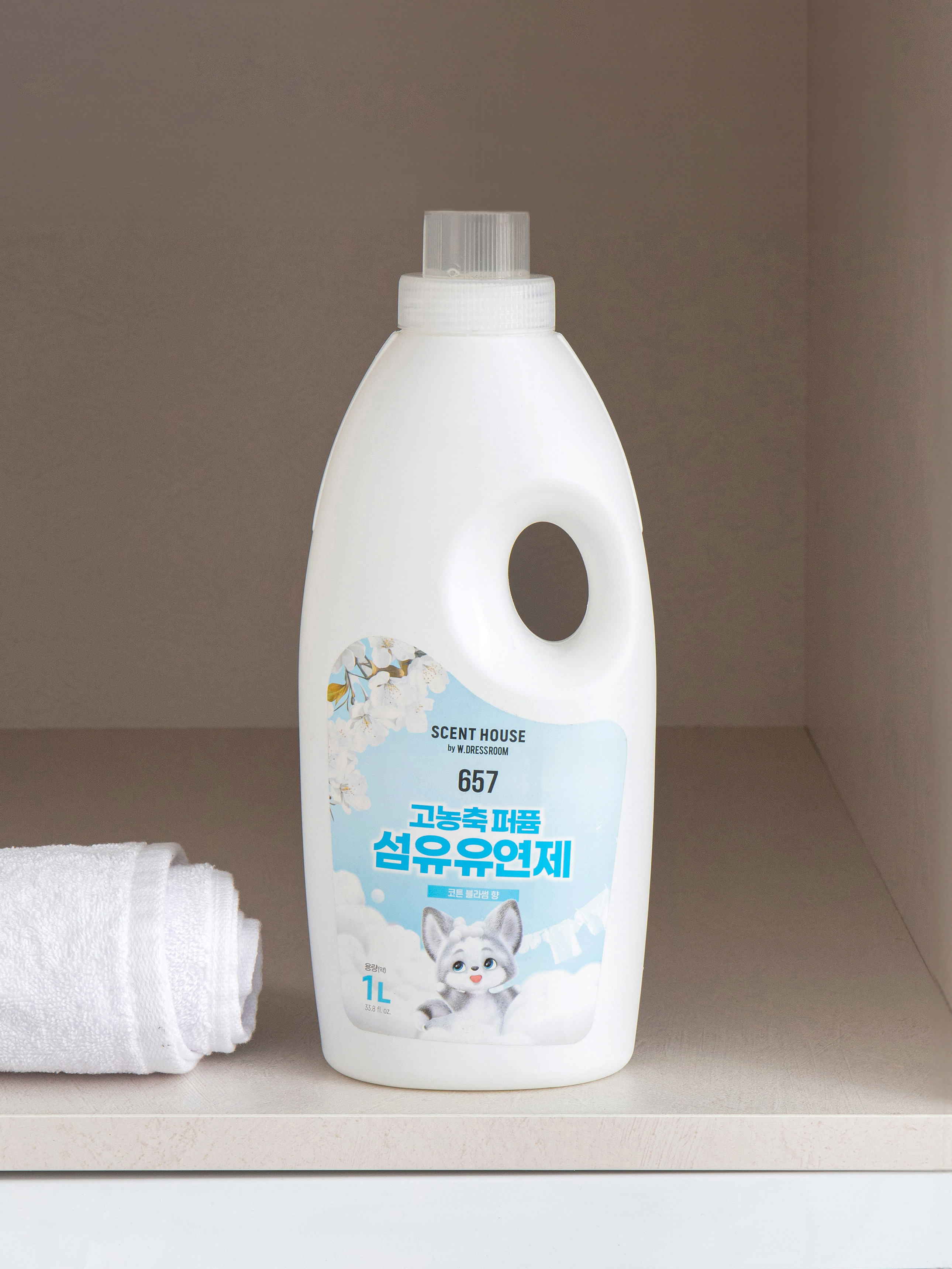 더블유드레스룸 고농축 섬유 유연제 1000 ml 코튼블라썸 향