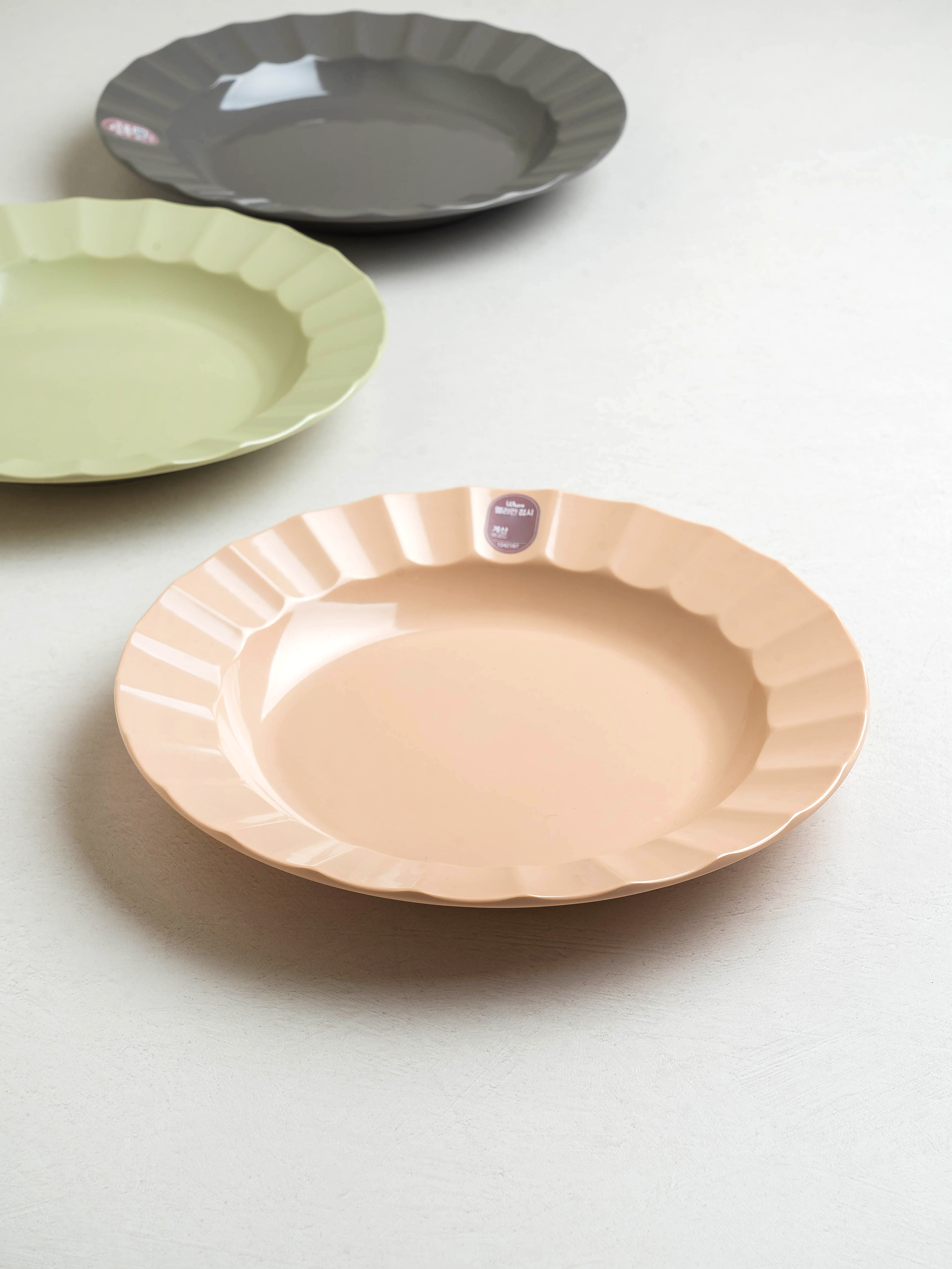 멜라민 웨이브 접시 26.5 cm