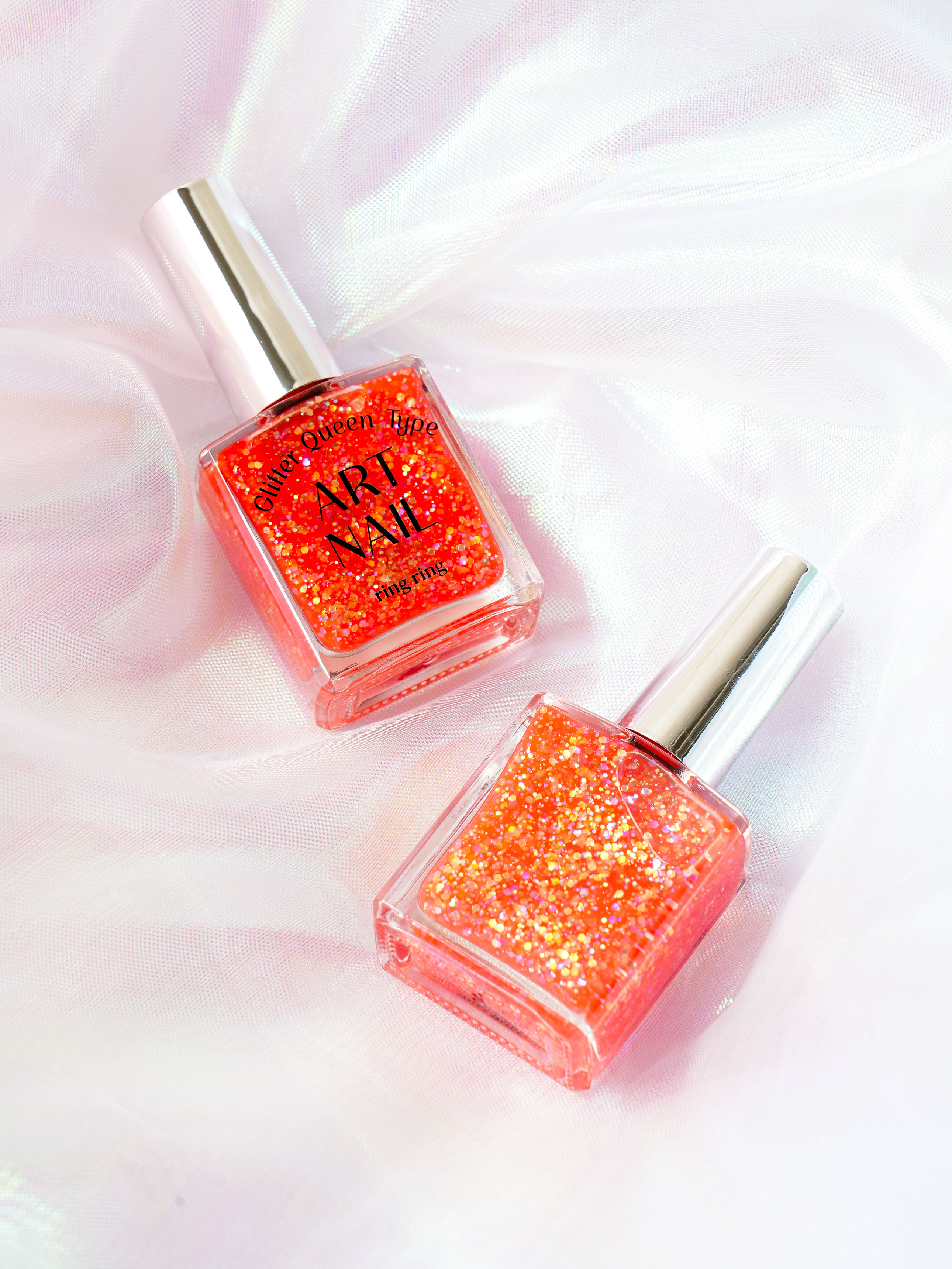 Лак для ногтей RingRing Art Glitter Queen Red 13 мл