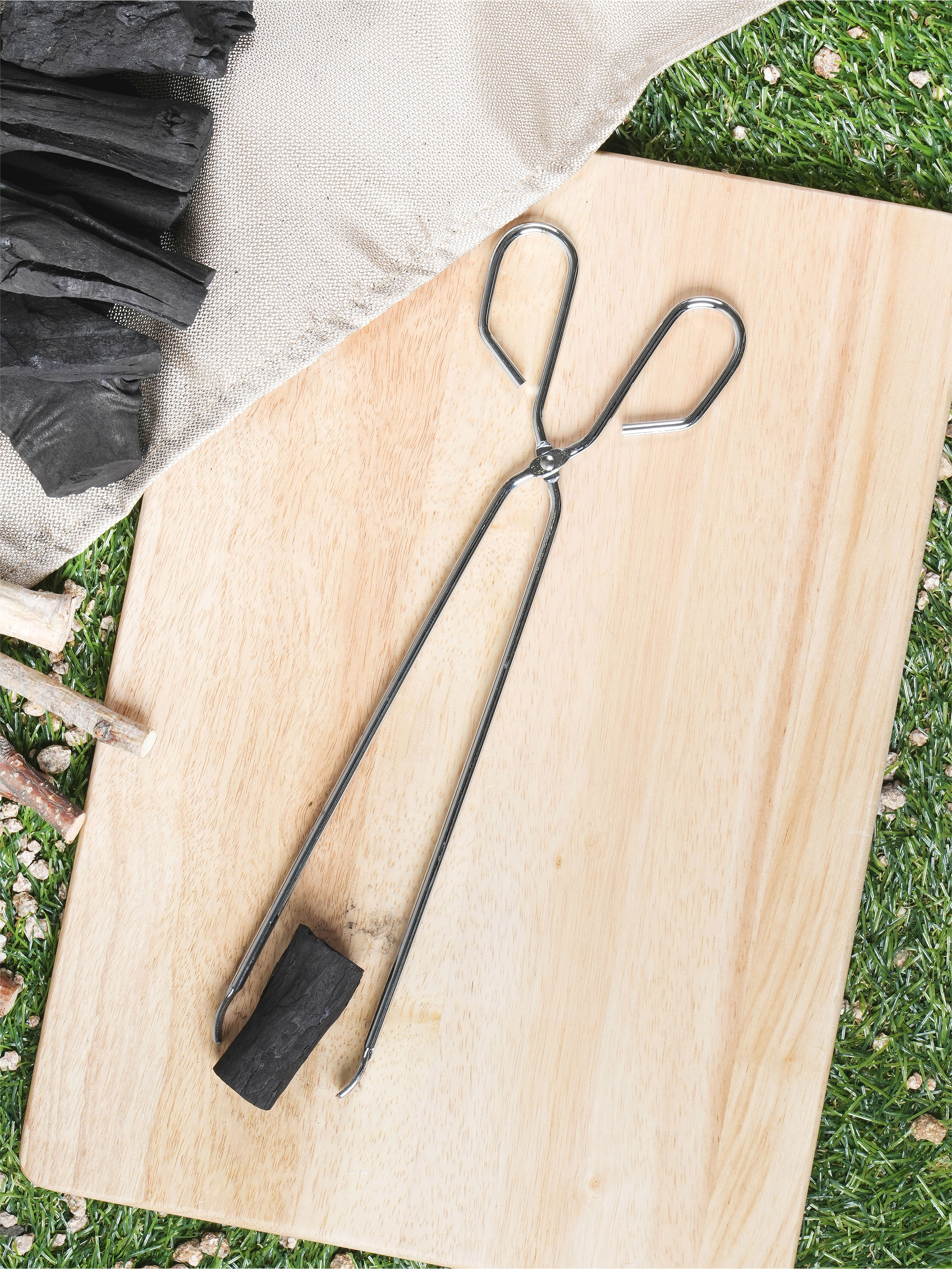 캠핑 바비큐 숯 집게 33 cm