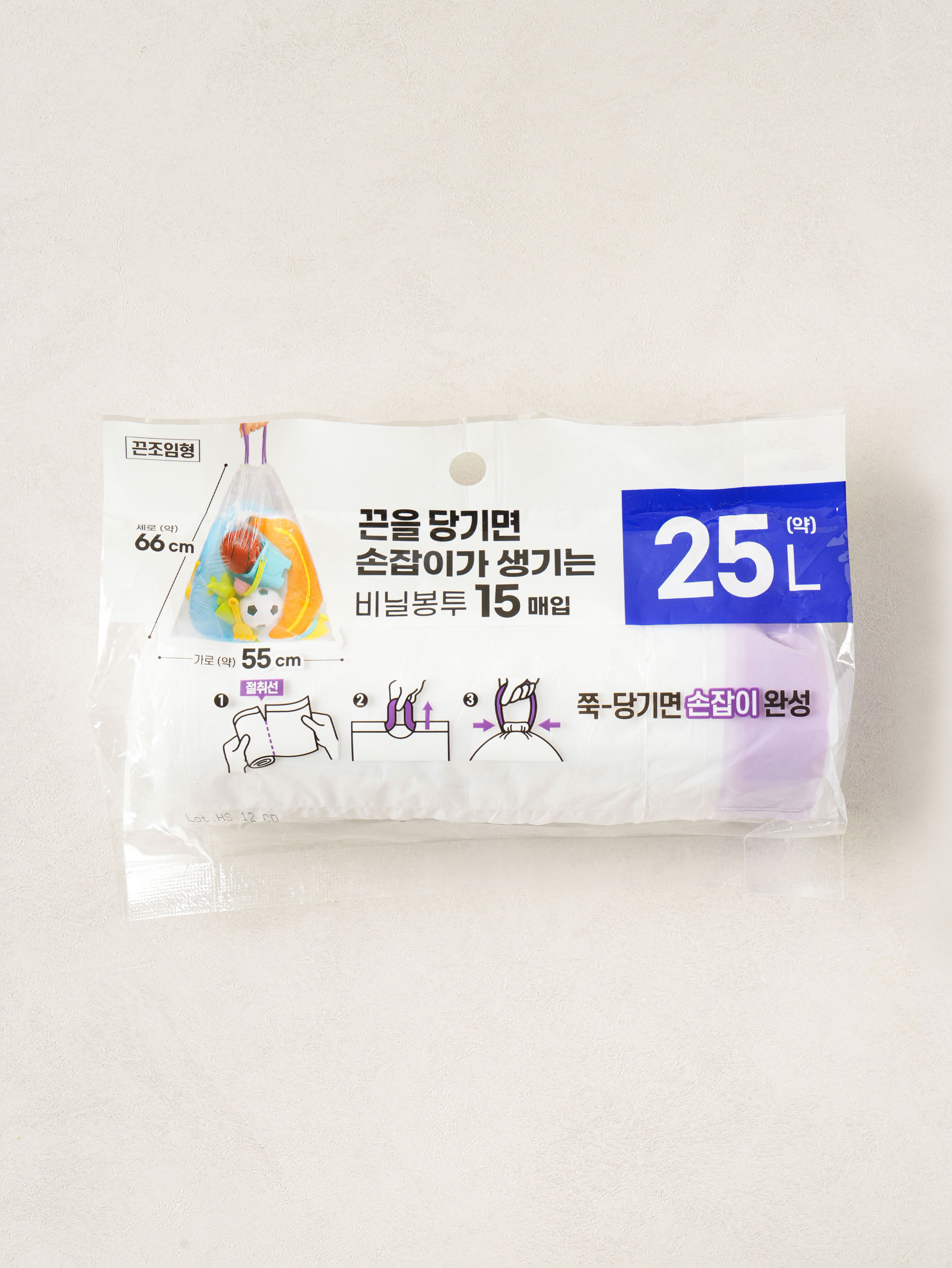 끈조임형 다용도 봉투 25 L 15매입