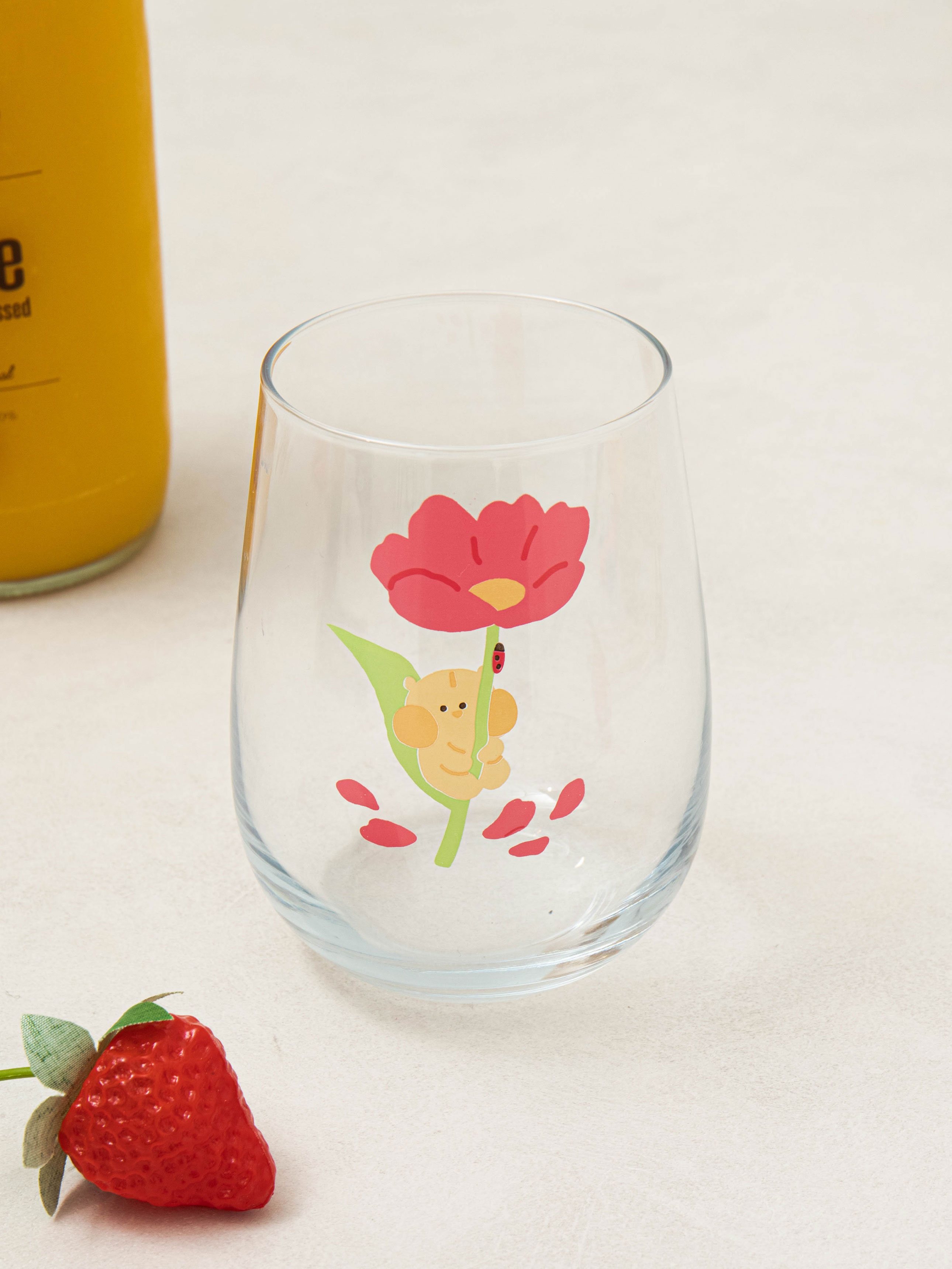 볼이빵빵한친구들 꽃봉오리 유리컵 470 ml