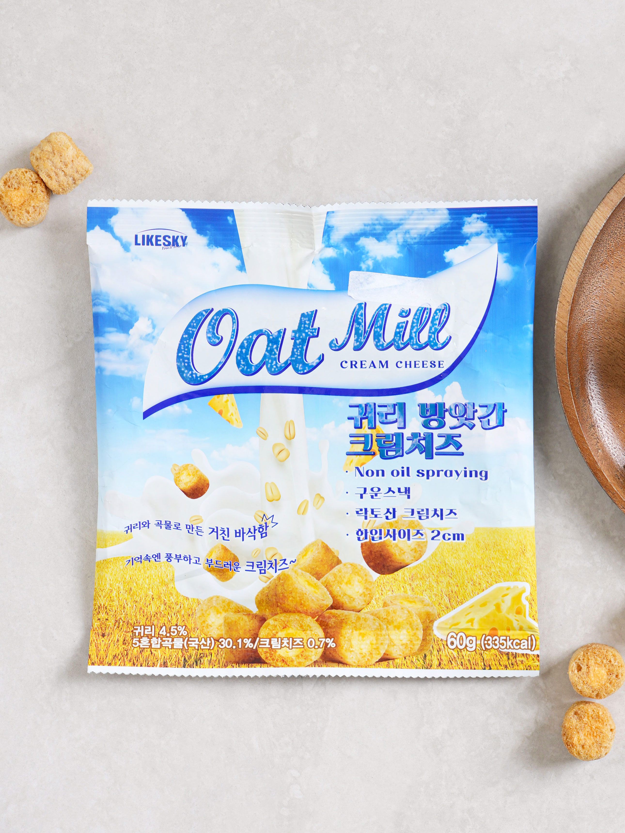 오트밀 귀리 방앗간 크림치즈 60 g