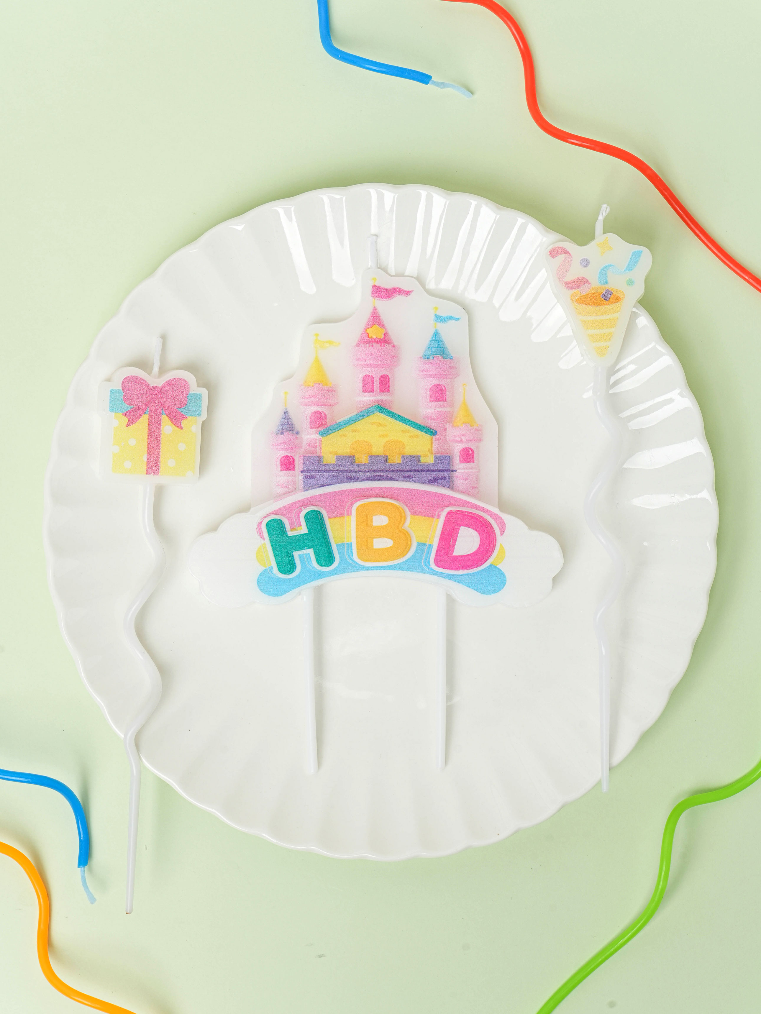 캐슬 생일 캔들 세트 3개입
