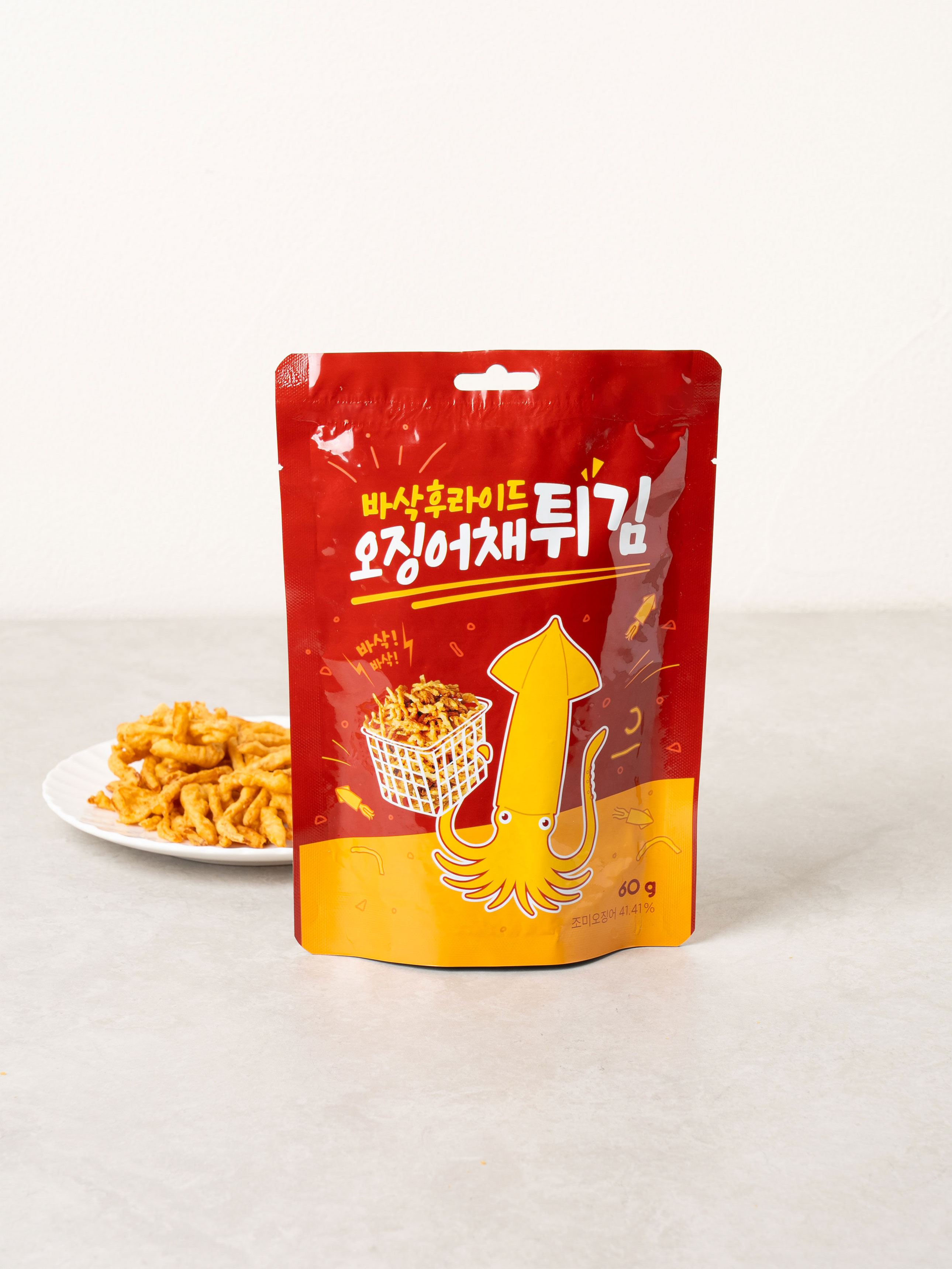 바삭 후라이드 오징어채 튀김 60 g