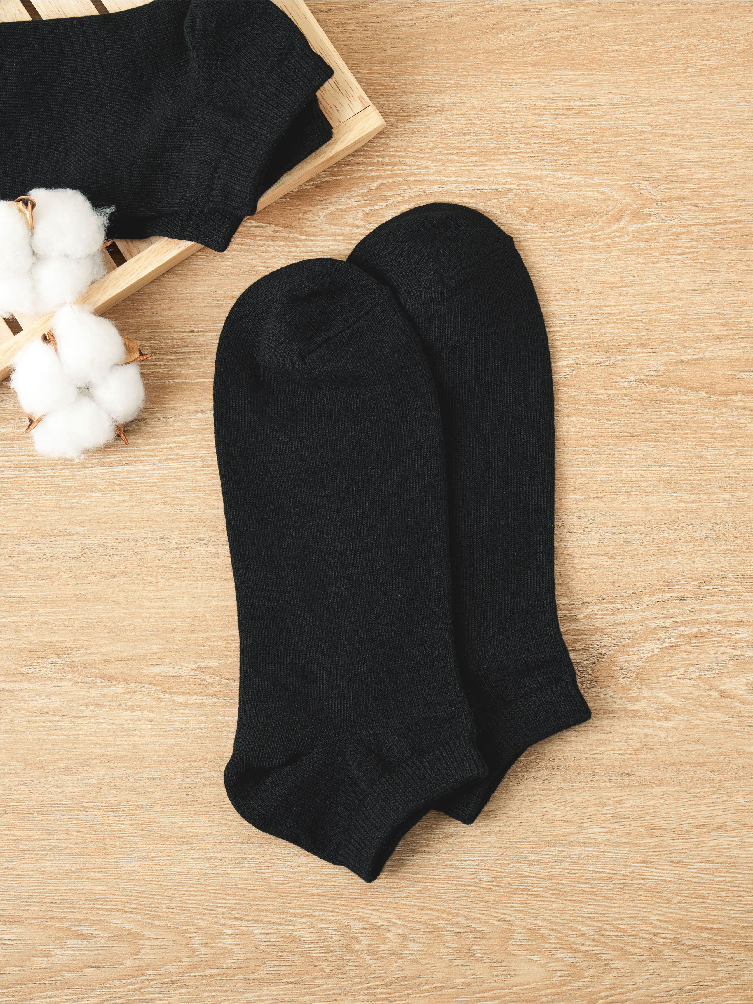 Мужские короткие носки Kikiyasocks черные