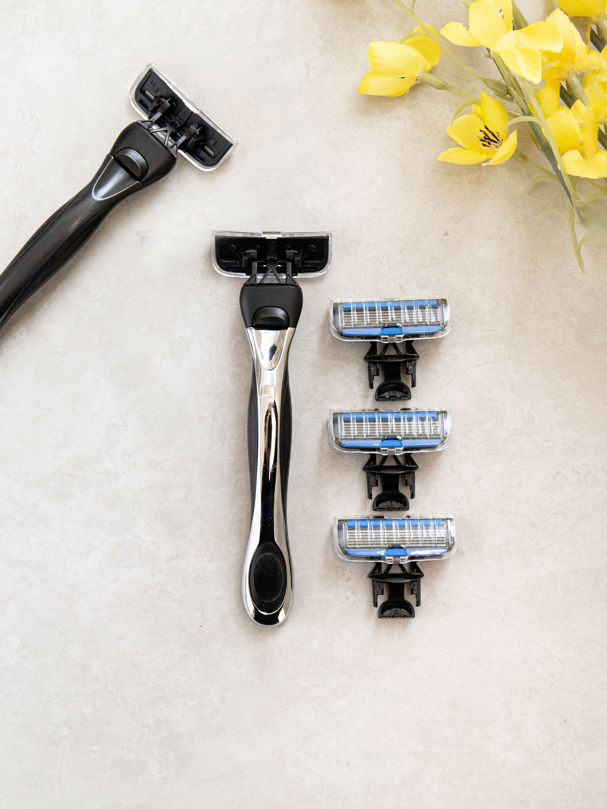 6중날 시스템 면도기 리필 세트