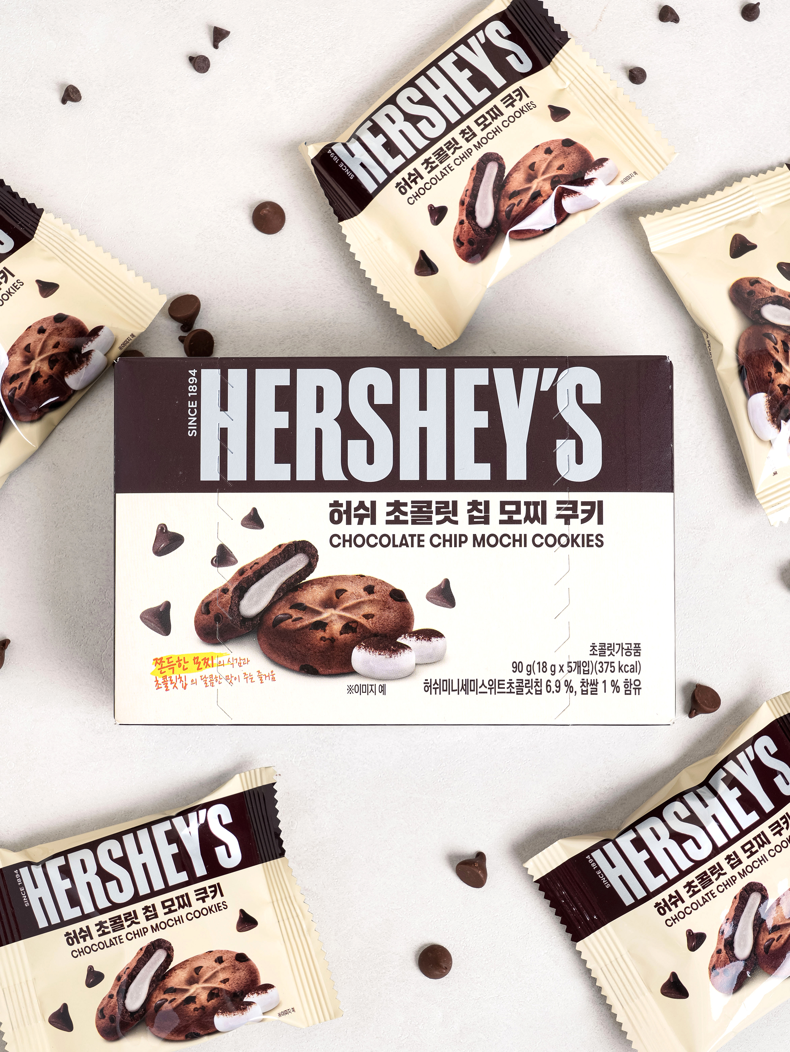 Печенье моти Hershey's с шоколадной крошкой, 90 г