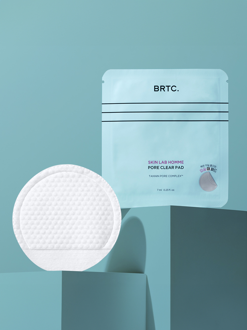 BRTC 스킨 랩 옴므 시리즈 모공 클리어 패드 7 ml