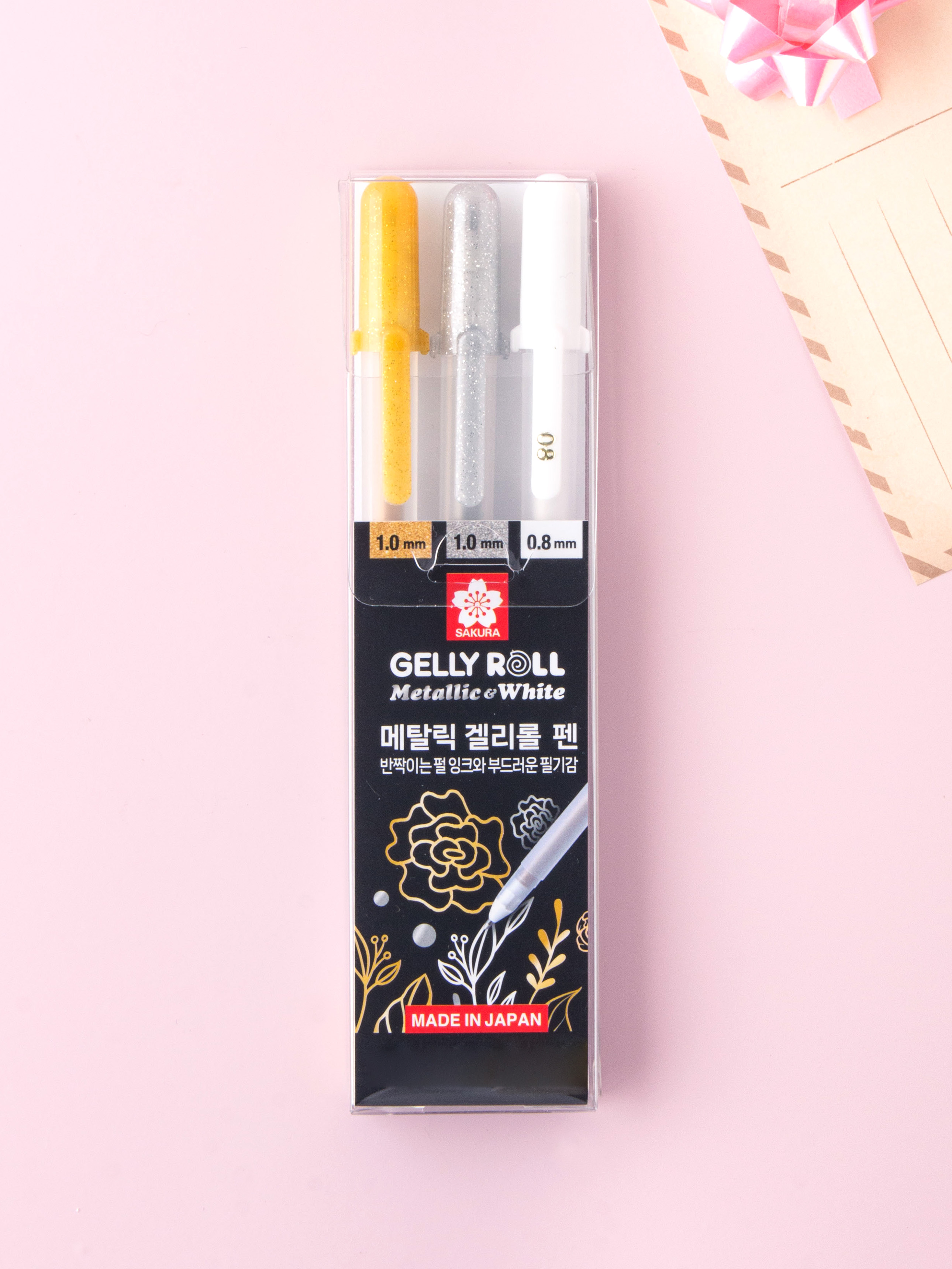 Набор гелевых ручек Sakura Gelly Roll Metallic 3 шт.