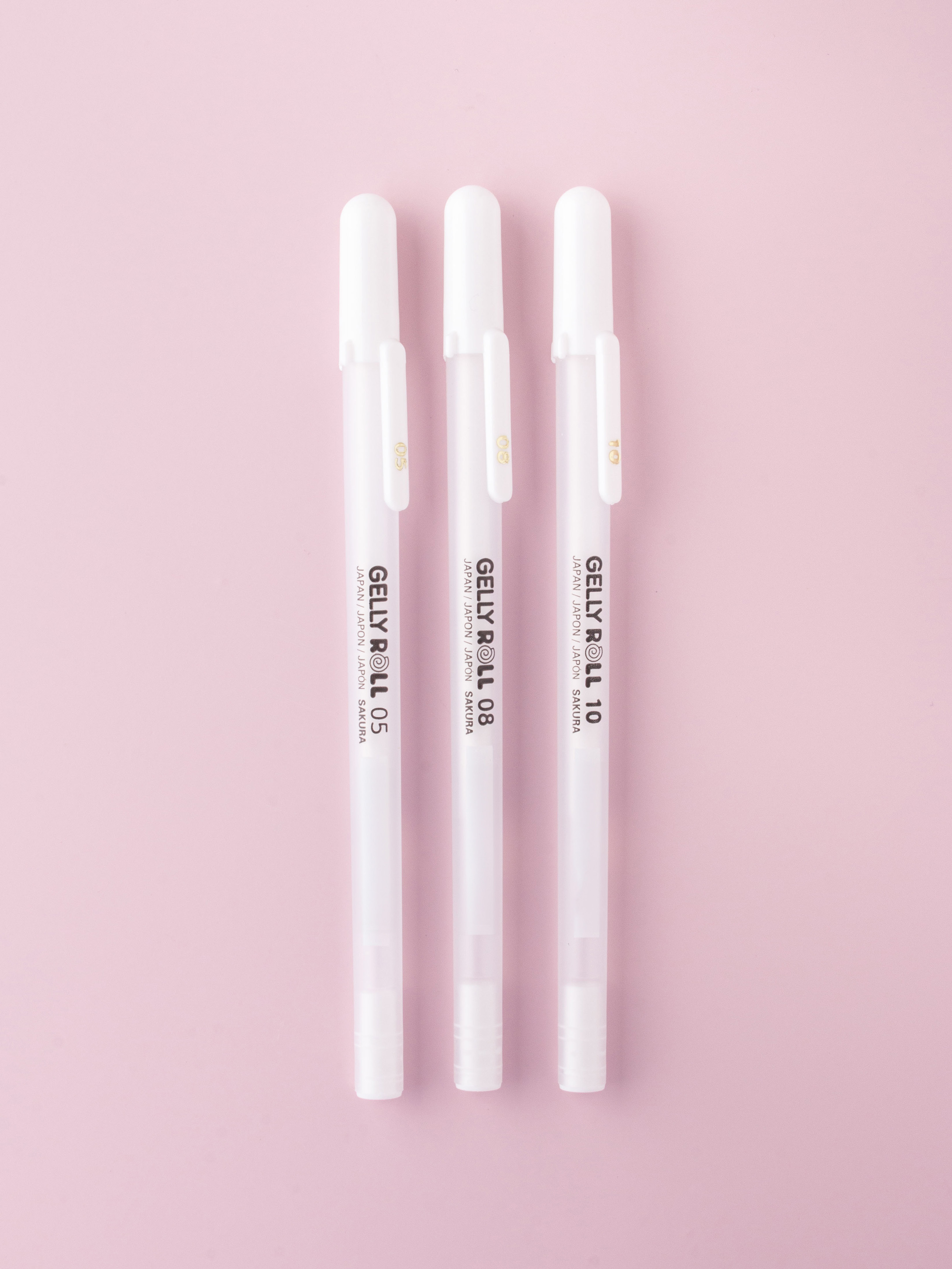 사쿠라 겔리롤 화이트 0.5/0.8/1.0 mm 3개입