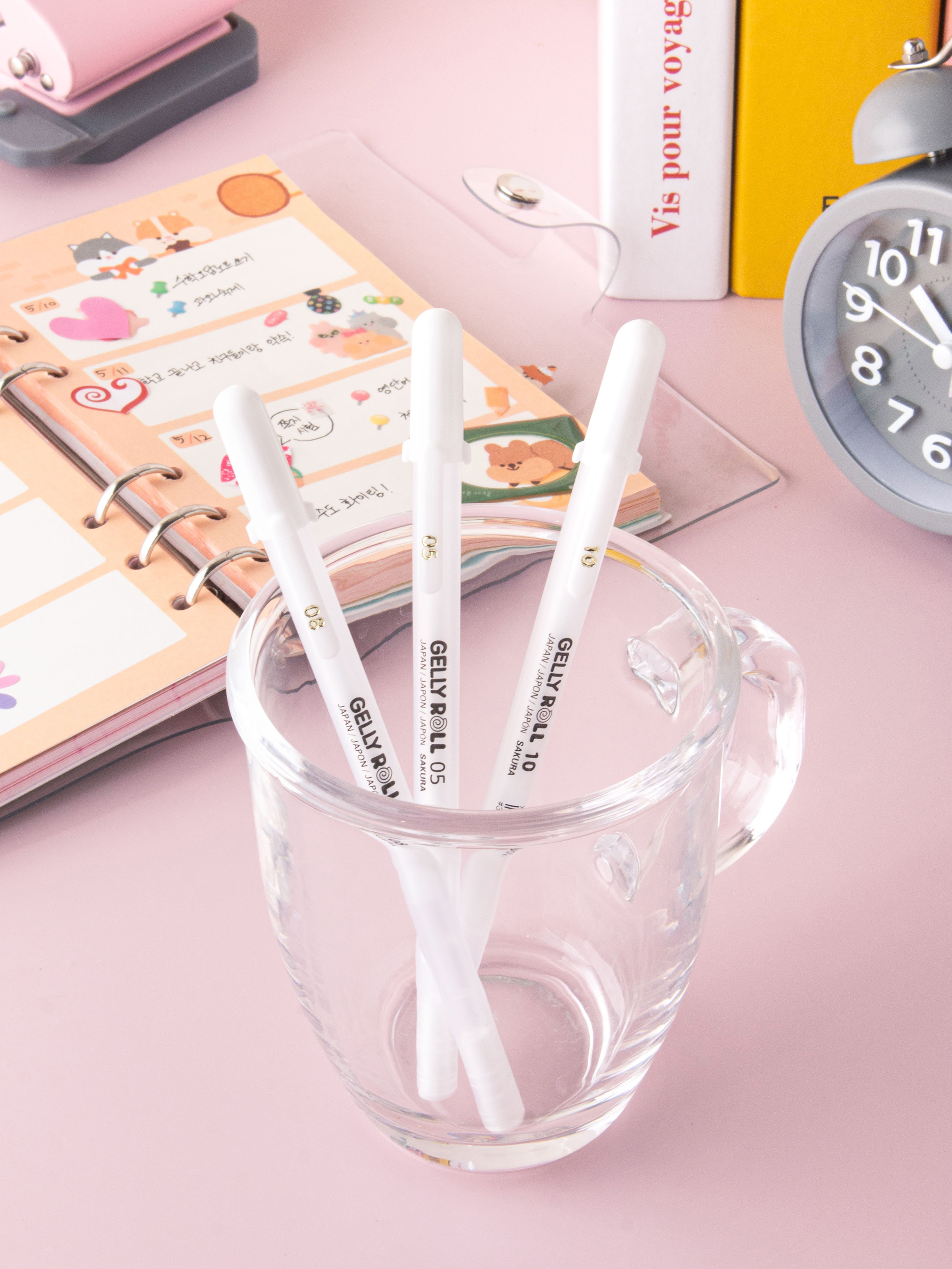 사쿠라 겔리롤 화이트 0.5/0.8/1.0 mm 3개입