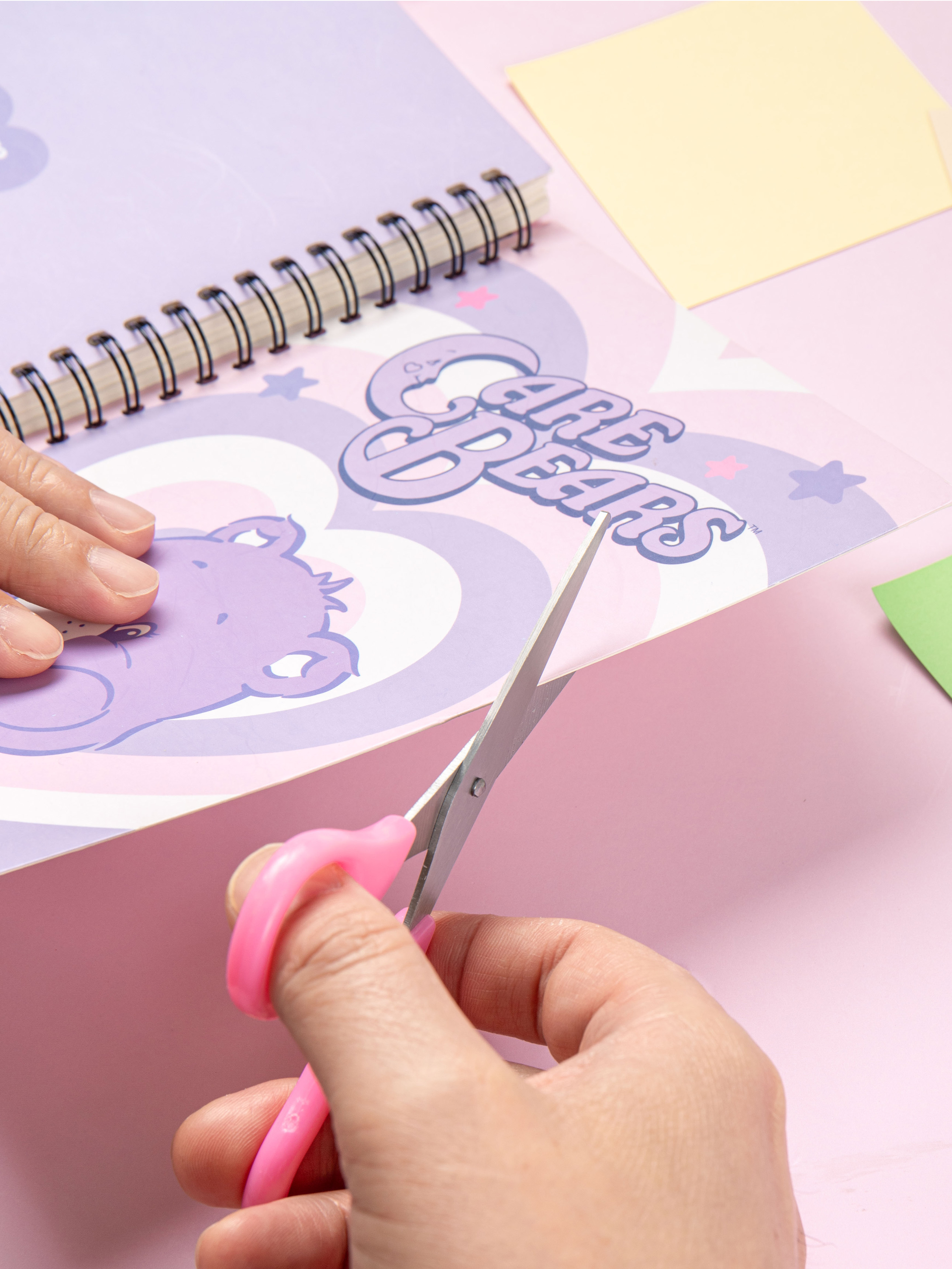 Набор ножниц Care Bears с колпачком розовый/фиолетовый 2 шт.