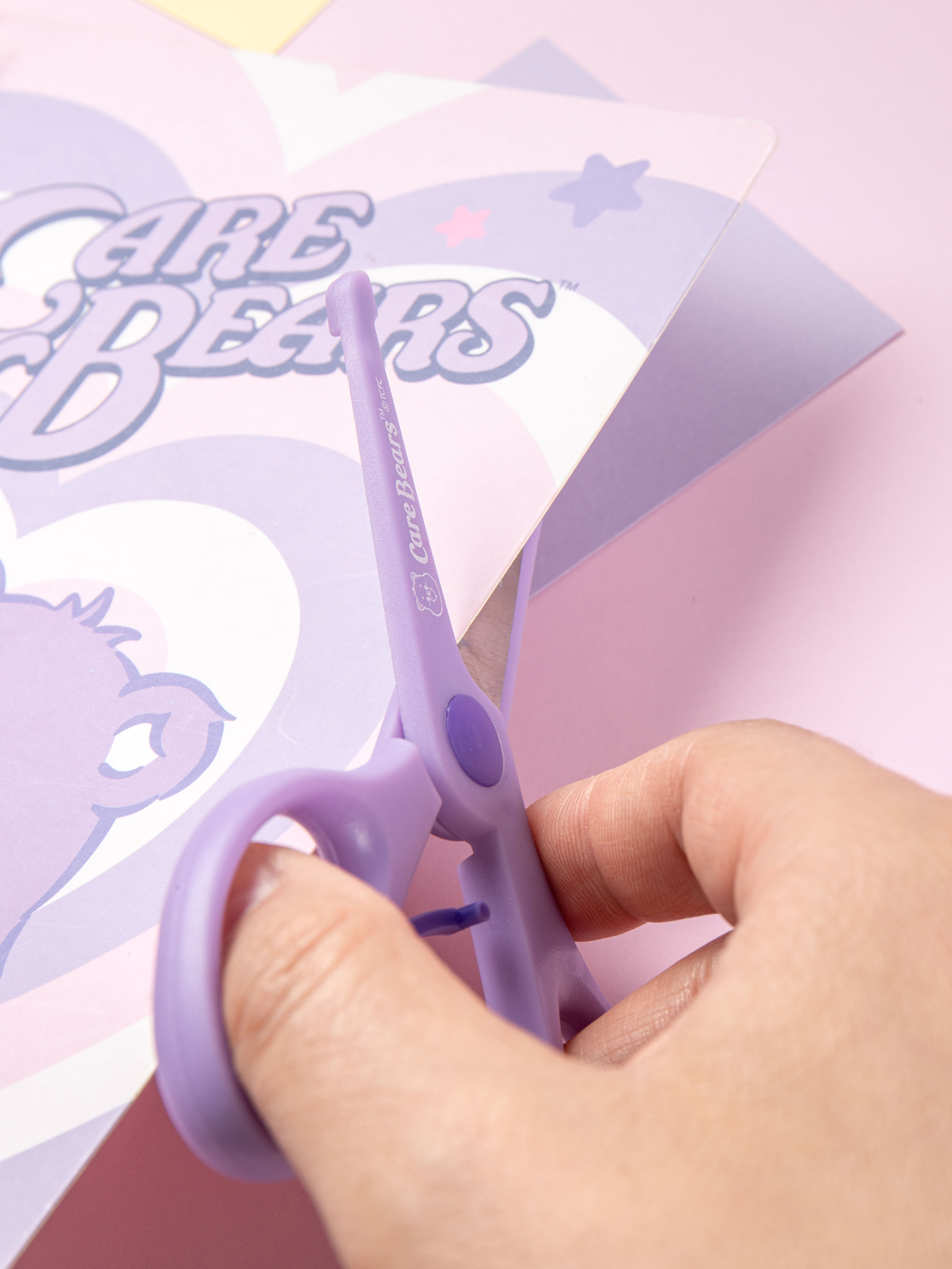 Безопасные ножницы Care Bears розовый и фиолетовый 2 шт.