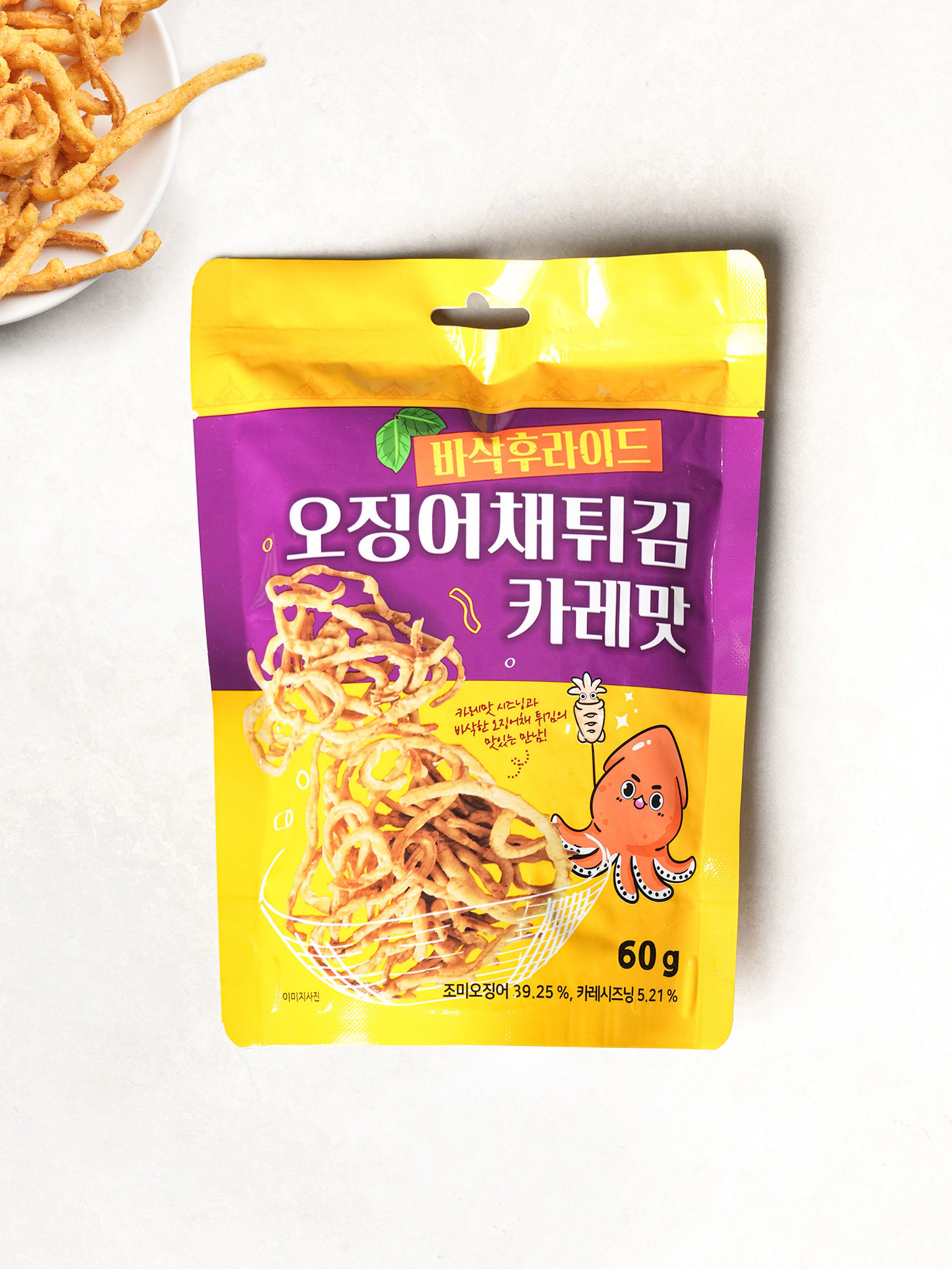 바삭 후라이드 오징어채 튀김 카레 맛 60 g