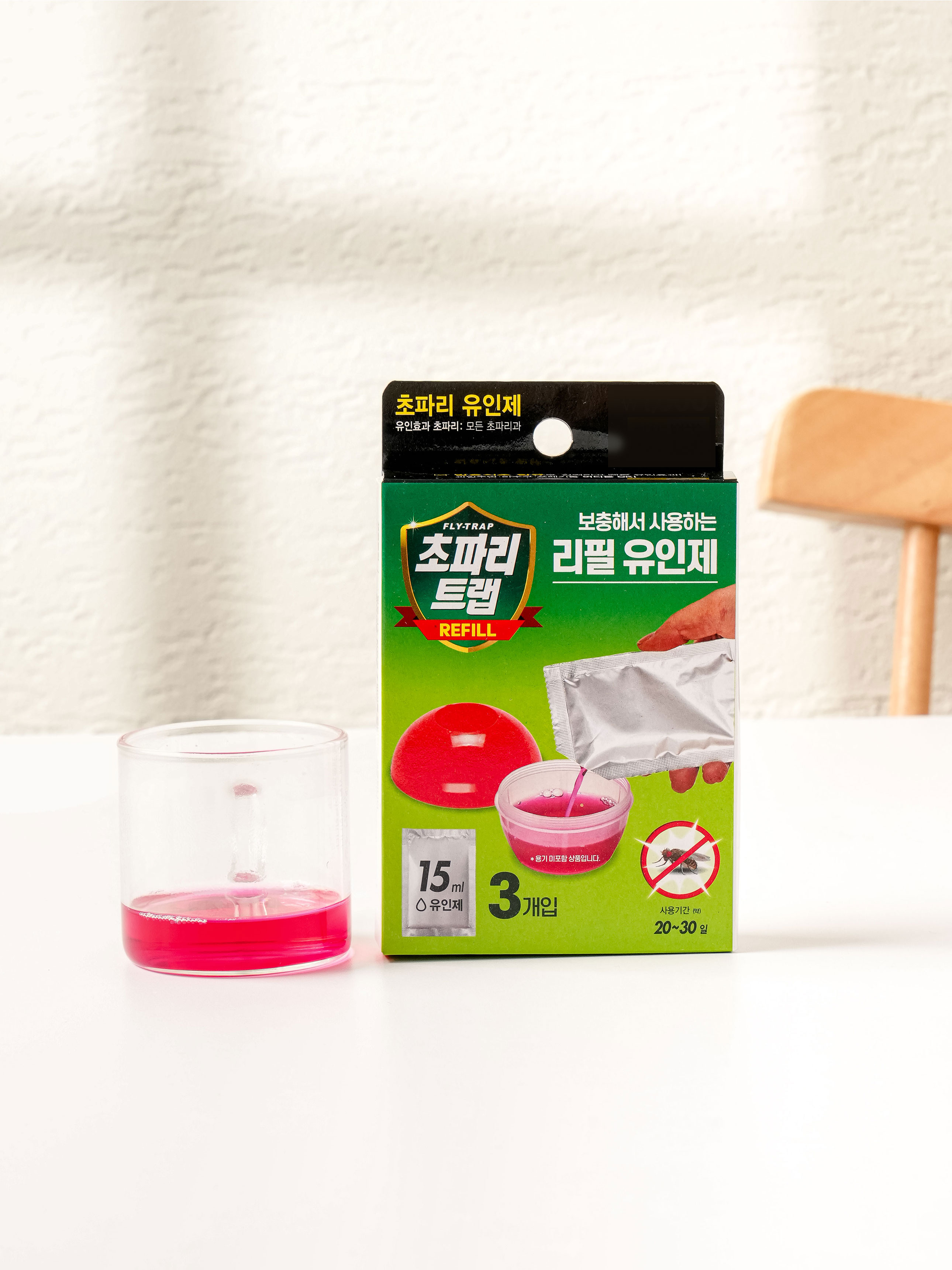 초파리 트랩 리필액 15 ml 3개입