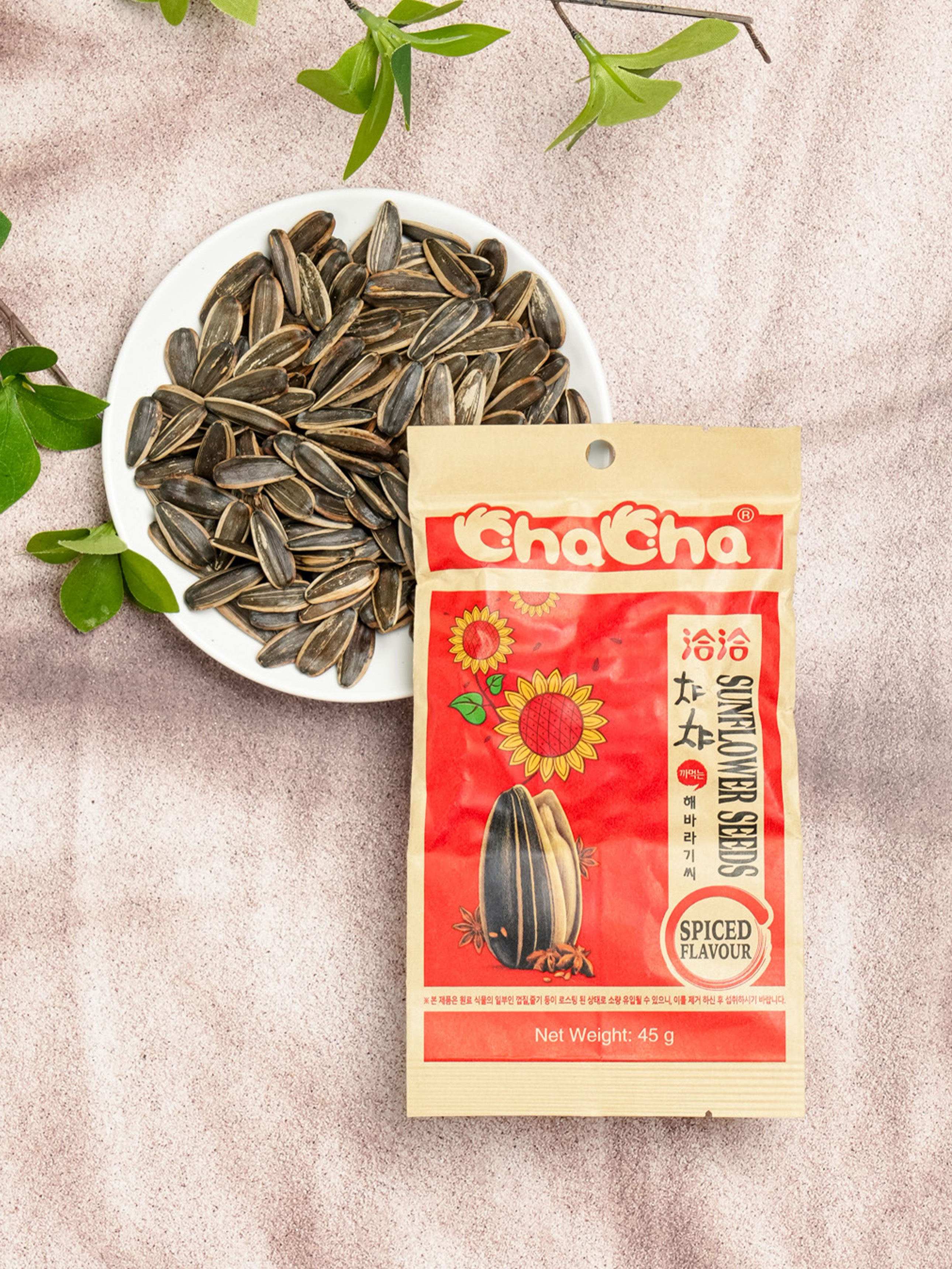 챠챠 해바라기씨 양념 맛 45 g