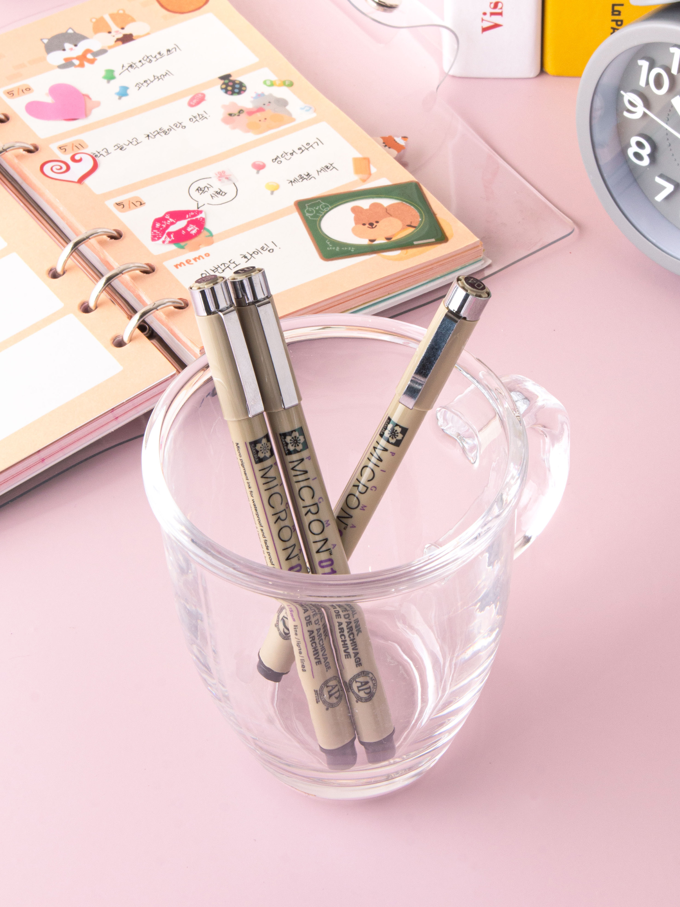 Капиллярные ручки Sakura Pigma 0.15/0.25/0.4 мм 3 шт.