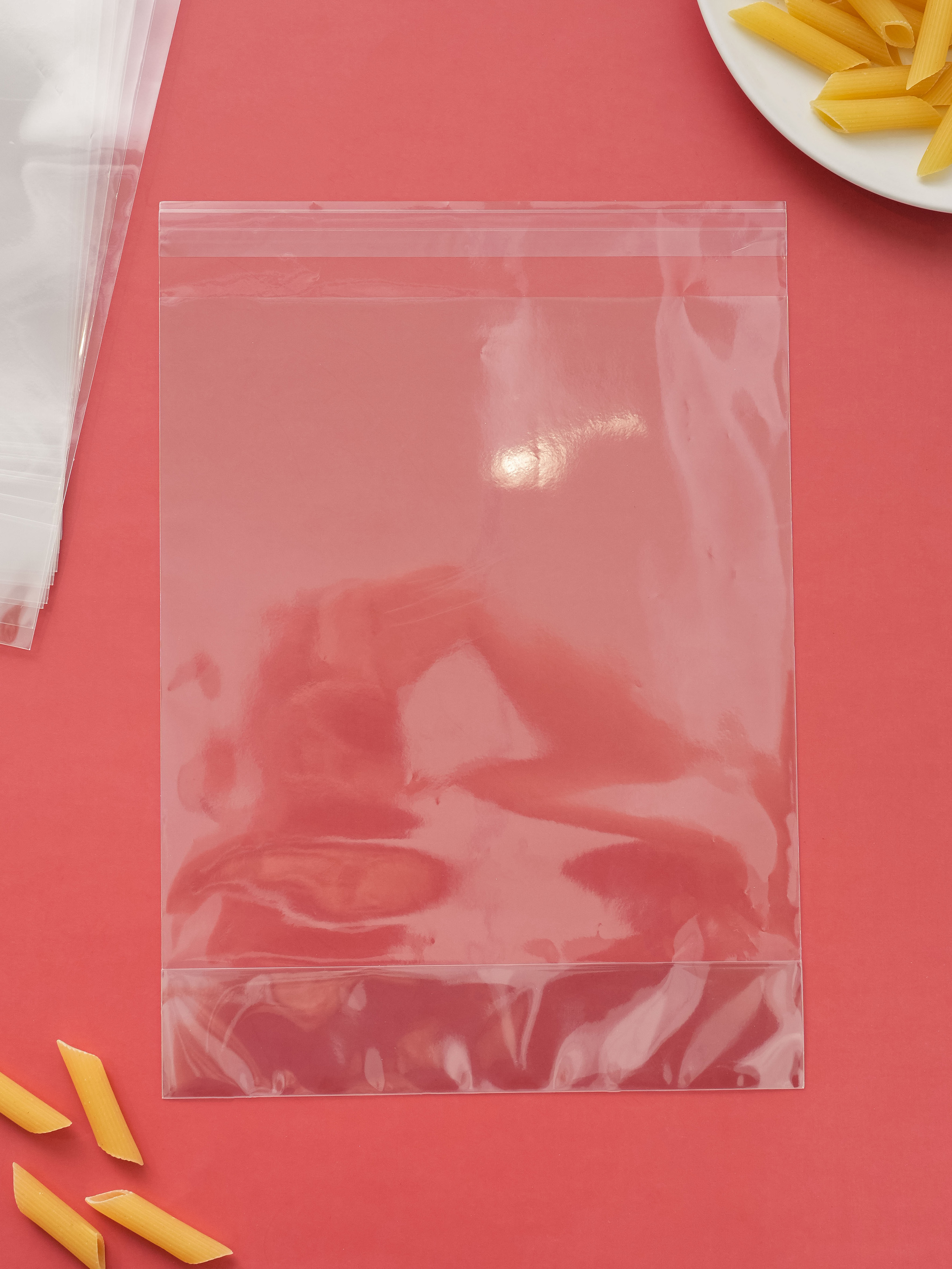 바닥면이 넓은 접착식 OPP 봉투 20 X 25 cm 15매입