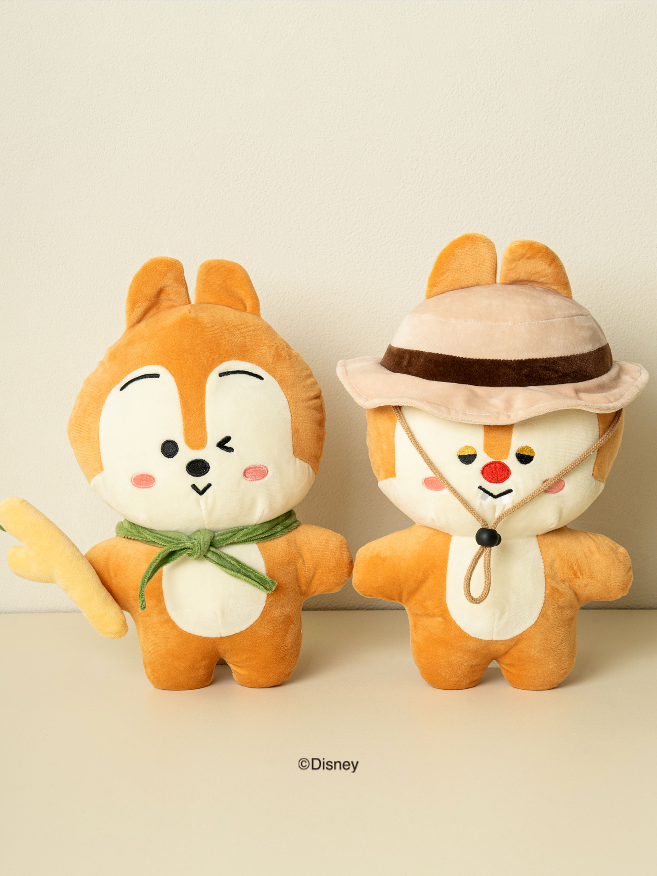 디즈니 칩앤데일 캠핑 테마 스탠딩 인형