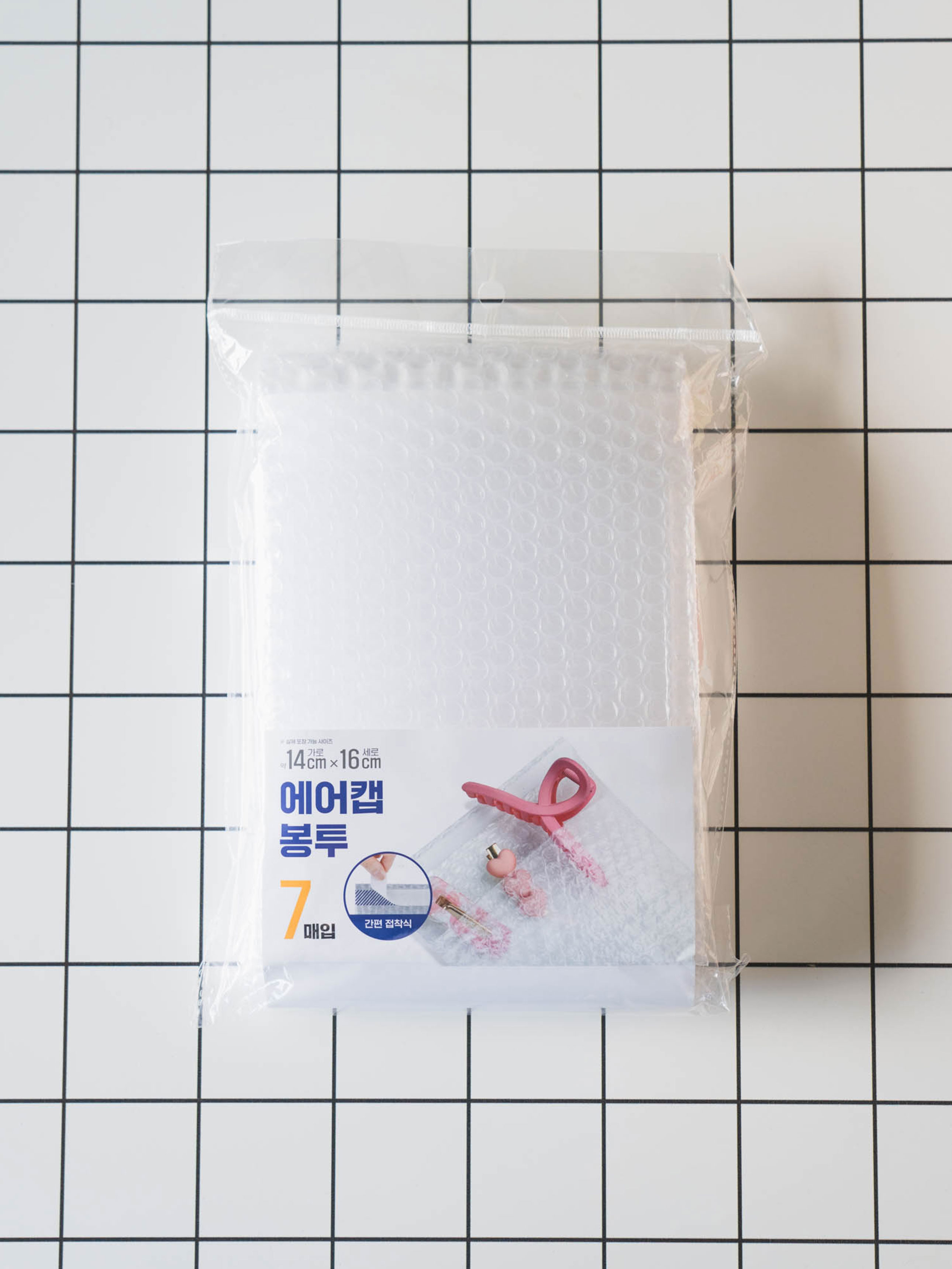 투명 에어캡 봉투 15.5 X 17.5 cm 7매입