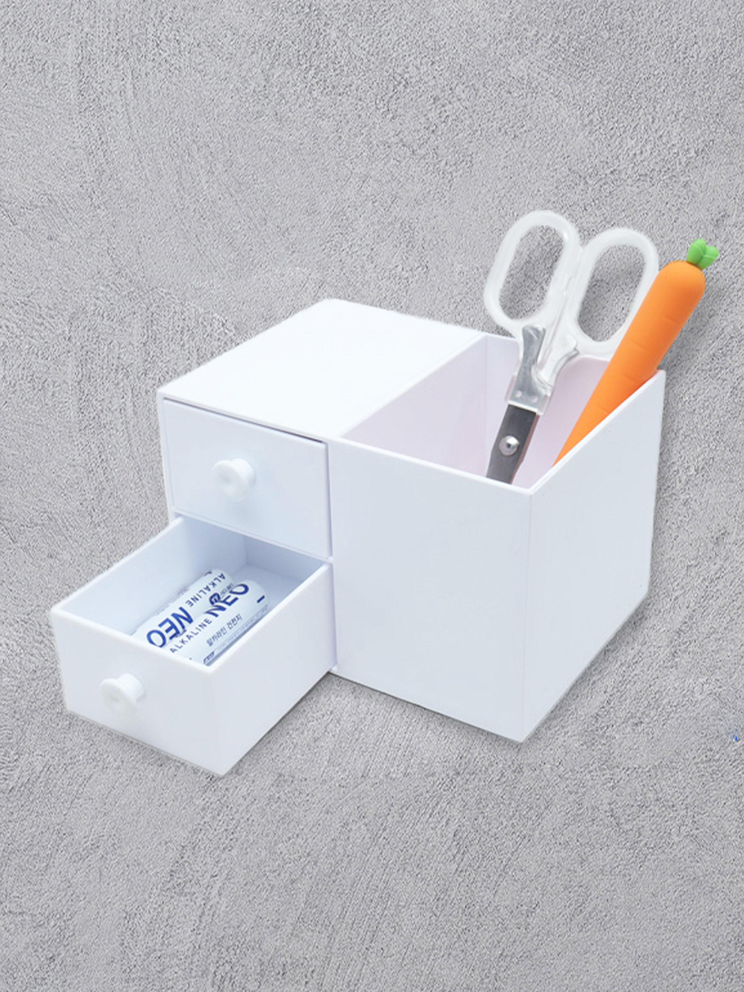 펜꽂이겸용 2칸 서랍장