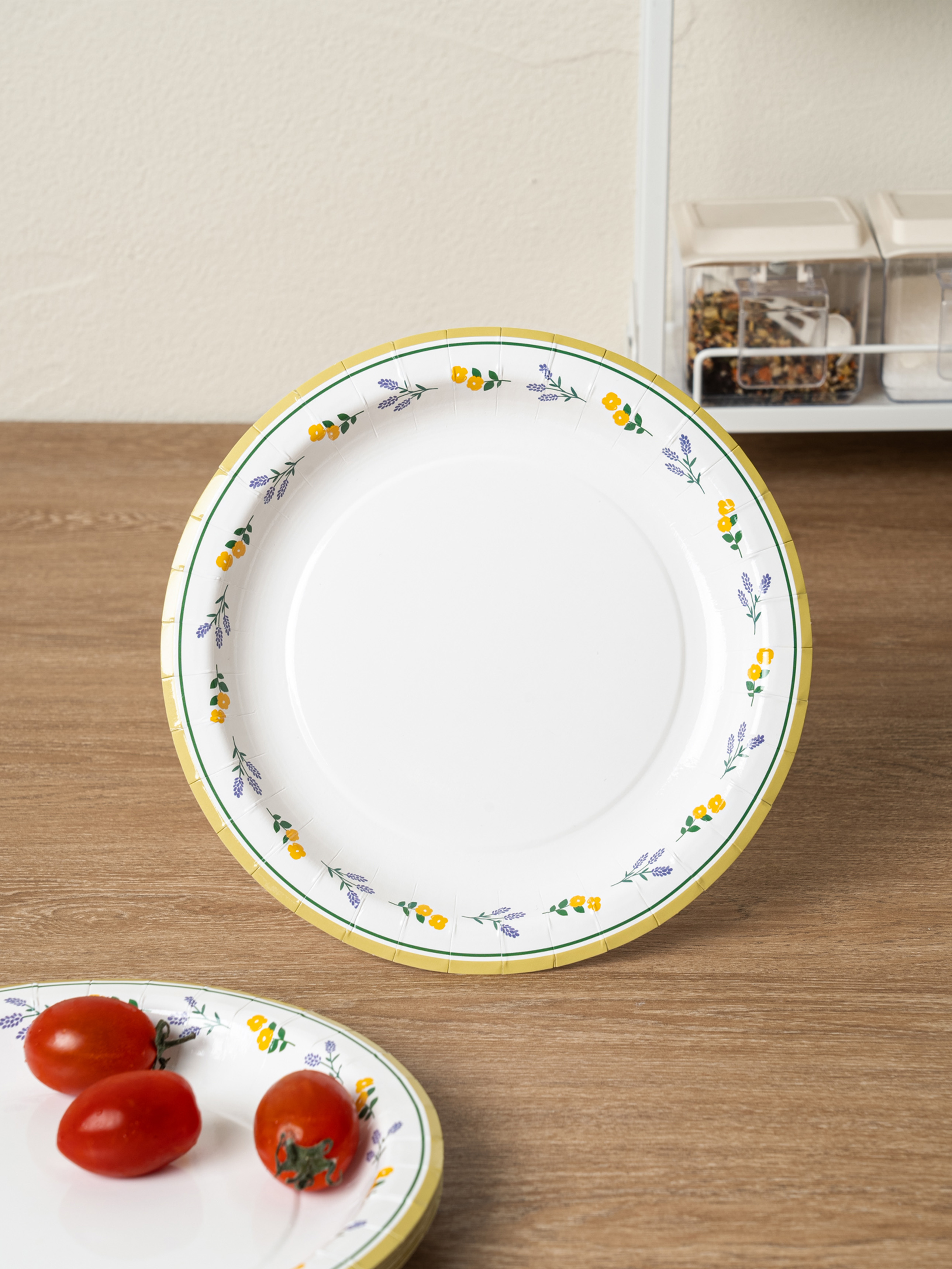 디자인종이접시 10매입 (약20 cm)