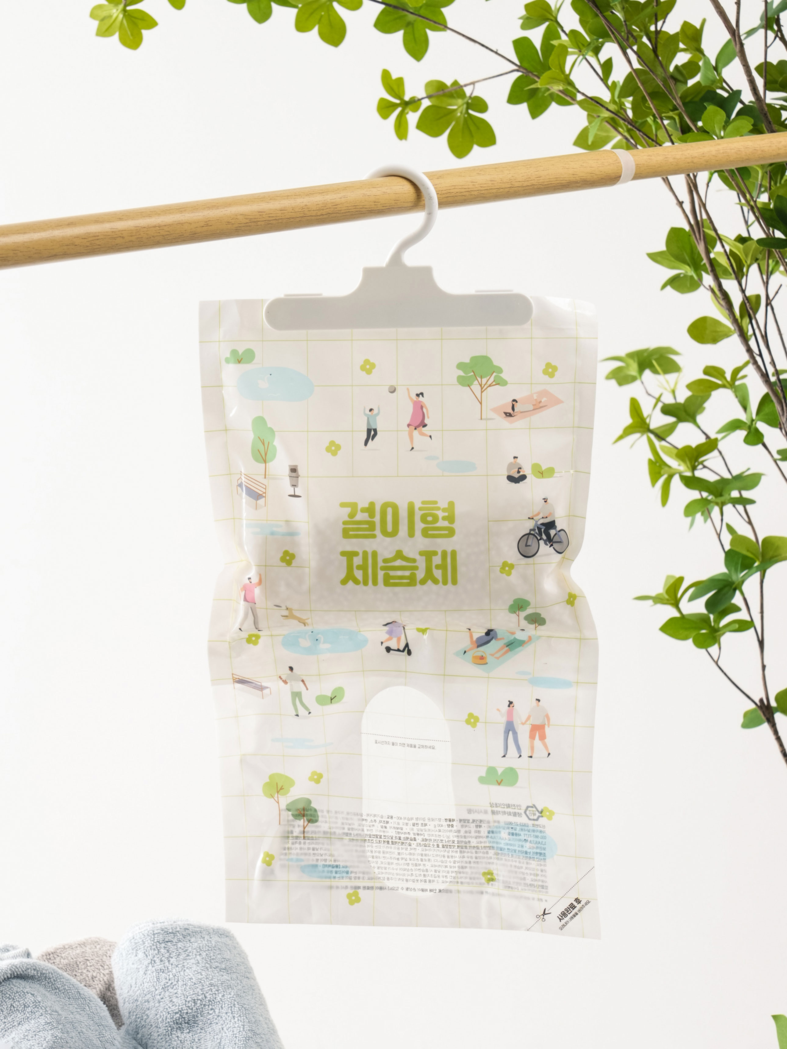 확장형 걸이형 제습제 400 g 화이트머스크 향