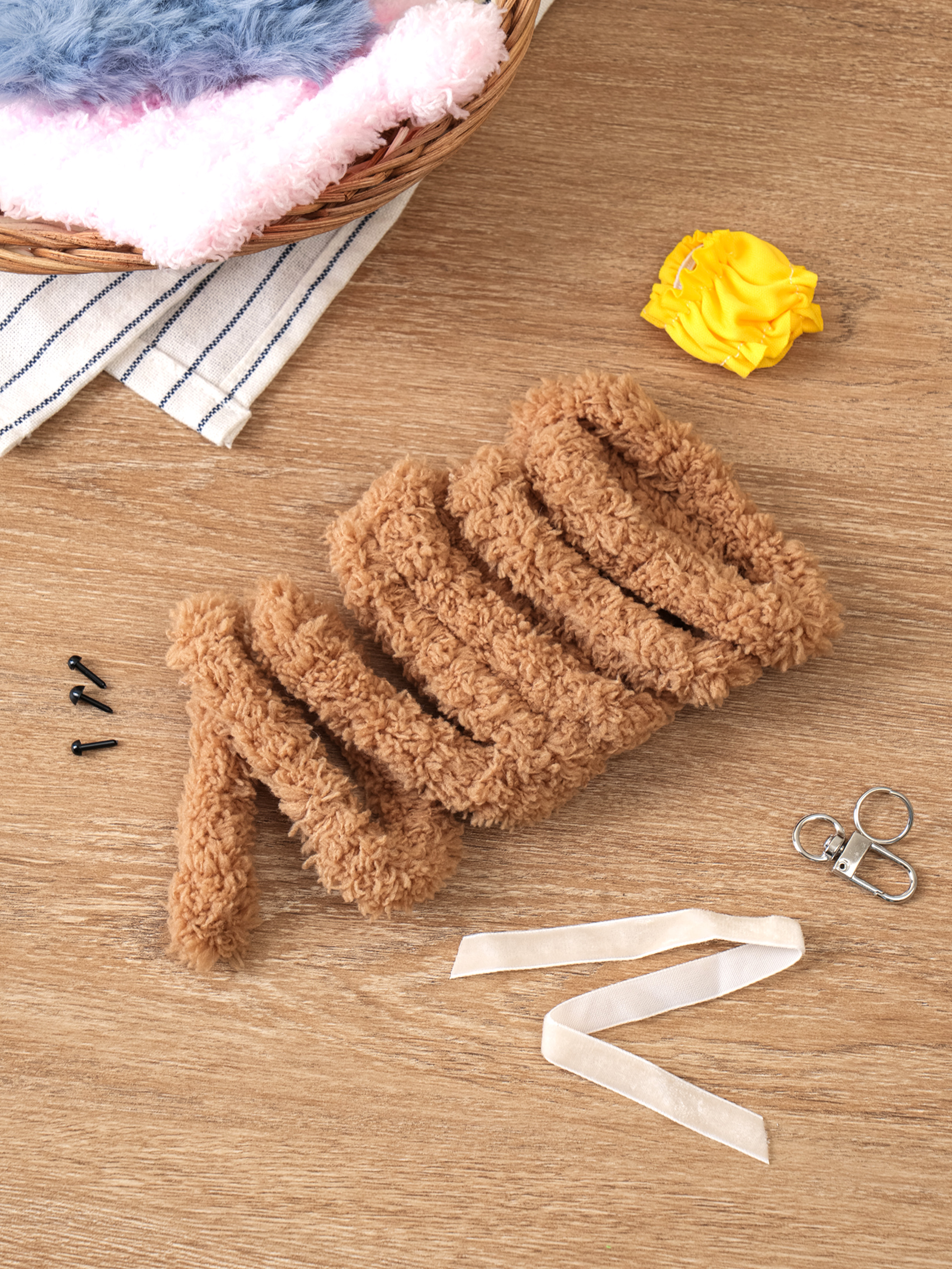 DIY 나만의 인형 만들기 소프트 퍼 브라운