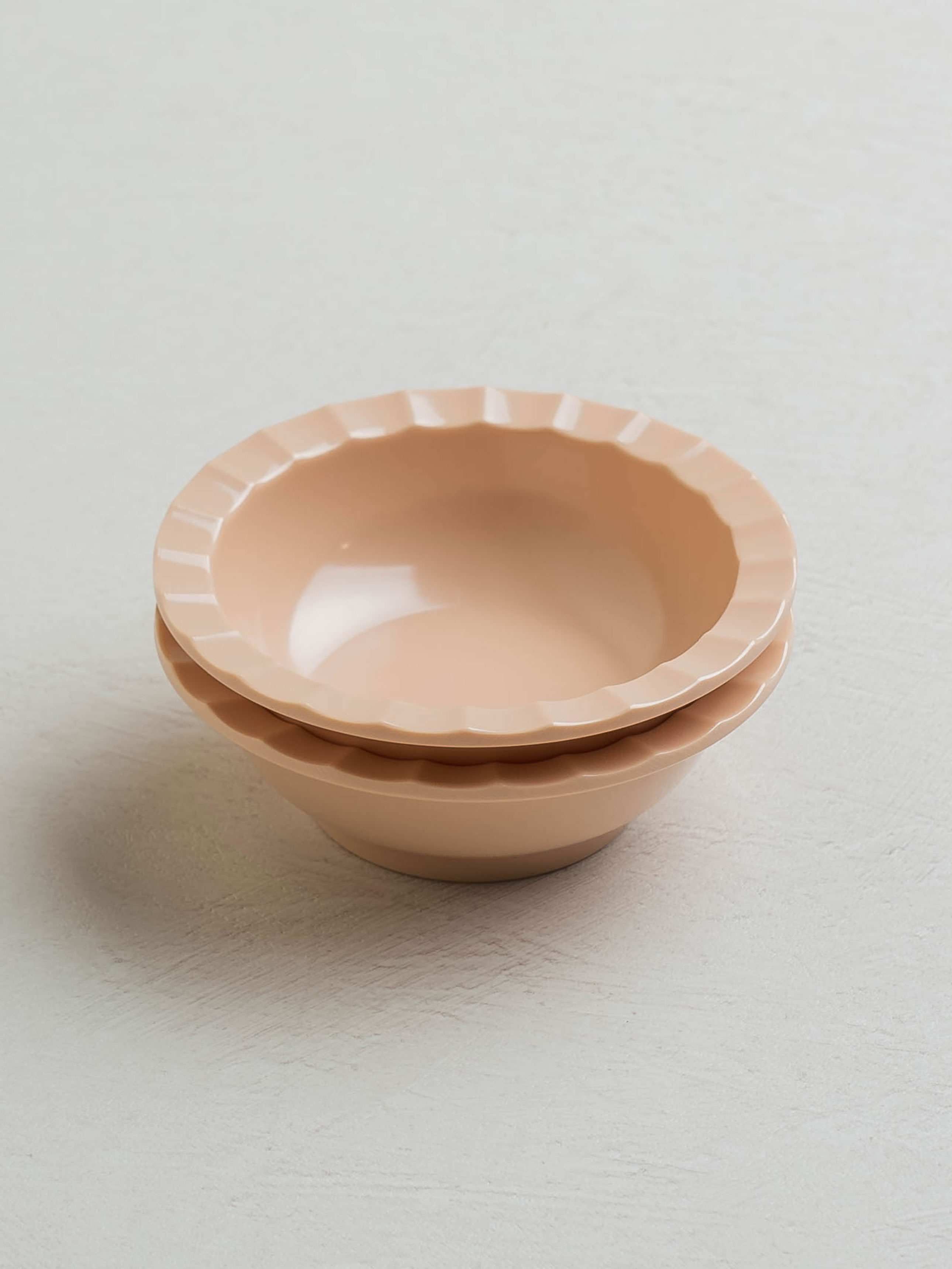 멜라민 웨이브 종지 9 cm 2개입 핑크