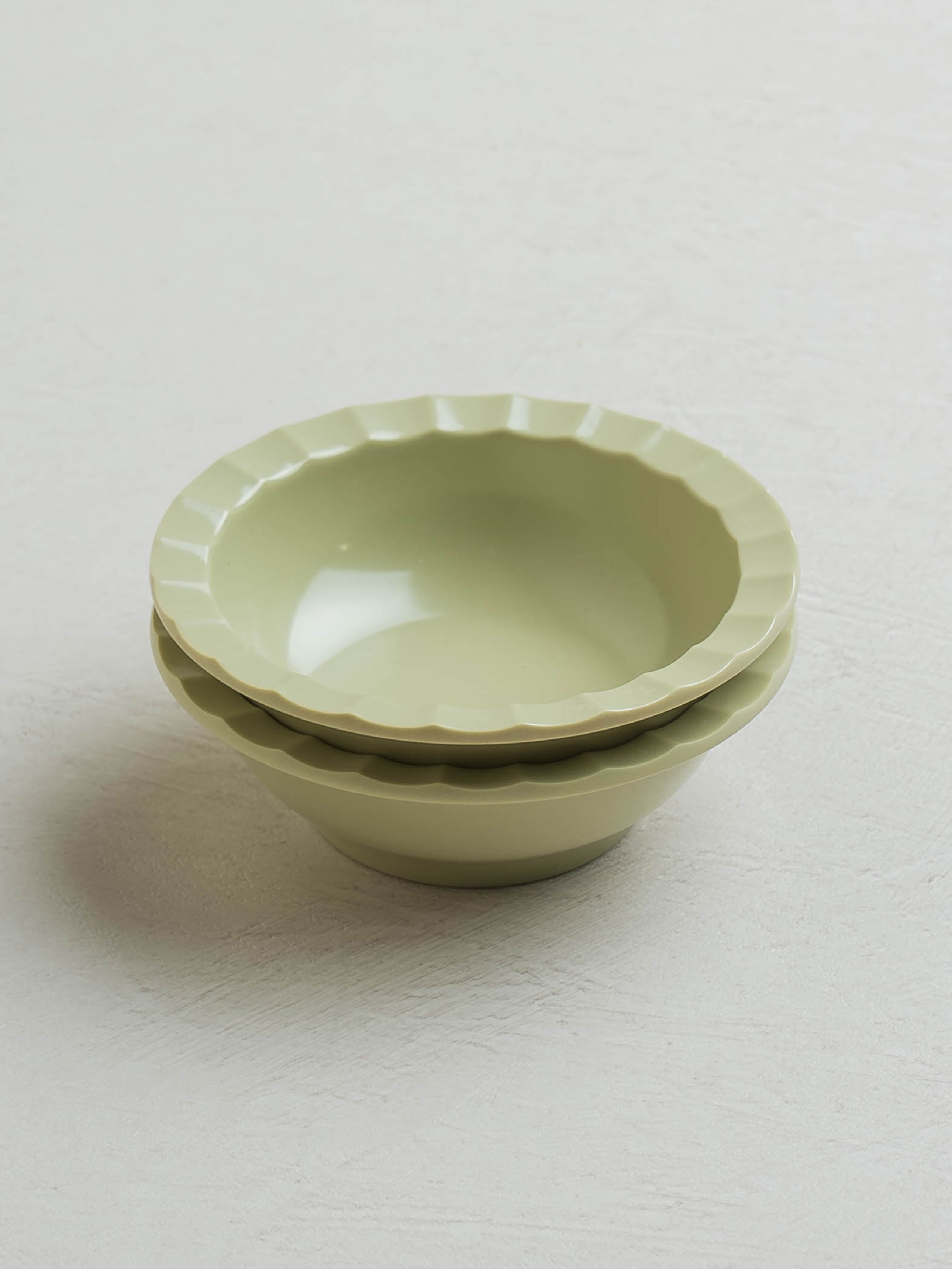 멜라민 웨이브 종지 9 cm 2개입 핑크