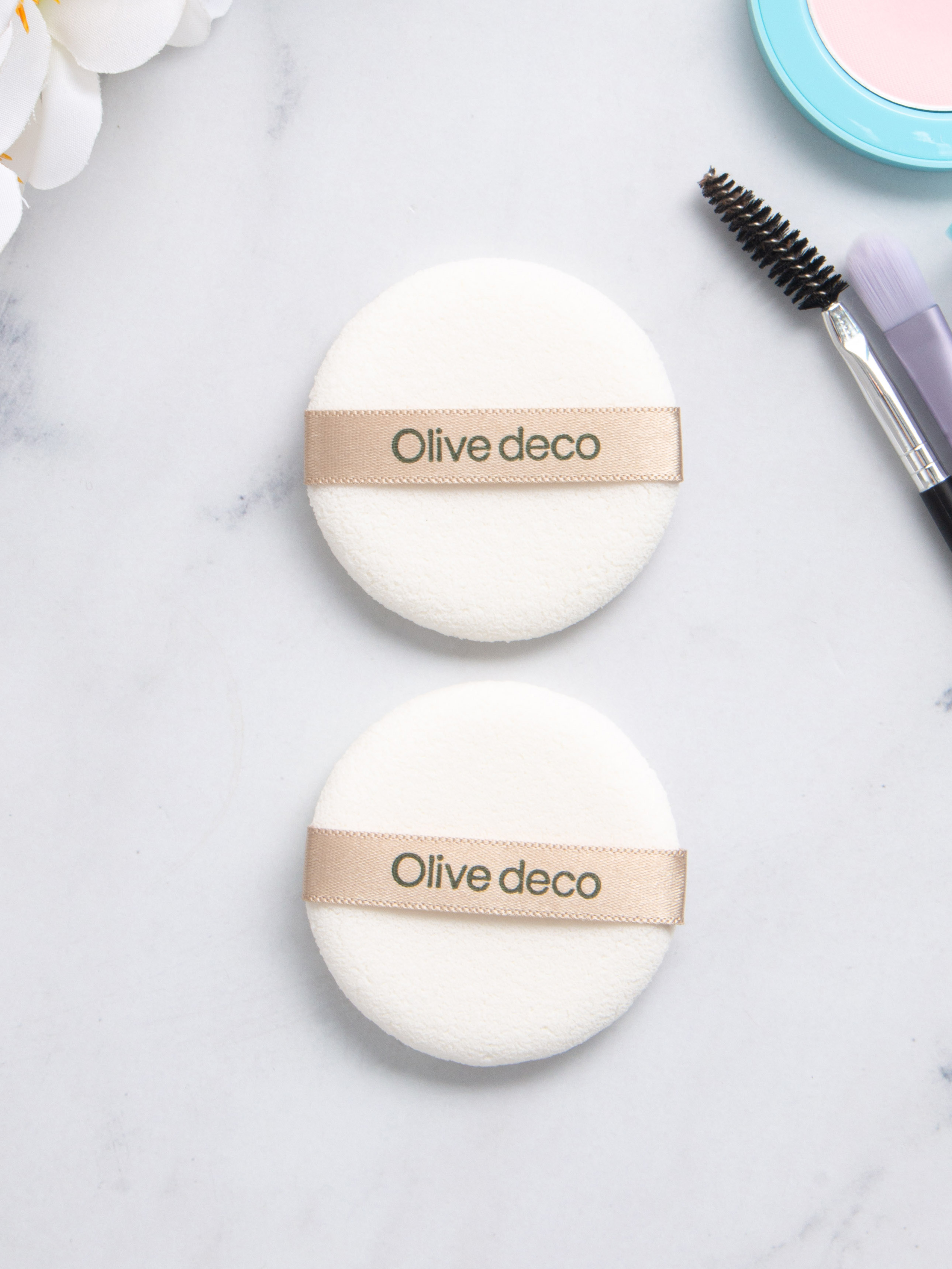 Круглые спонжи Olive Deco Caron 2 шт.