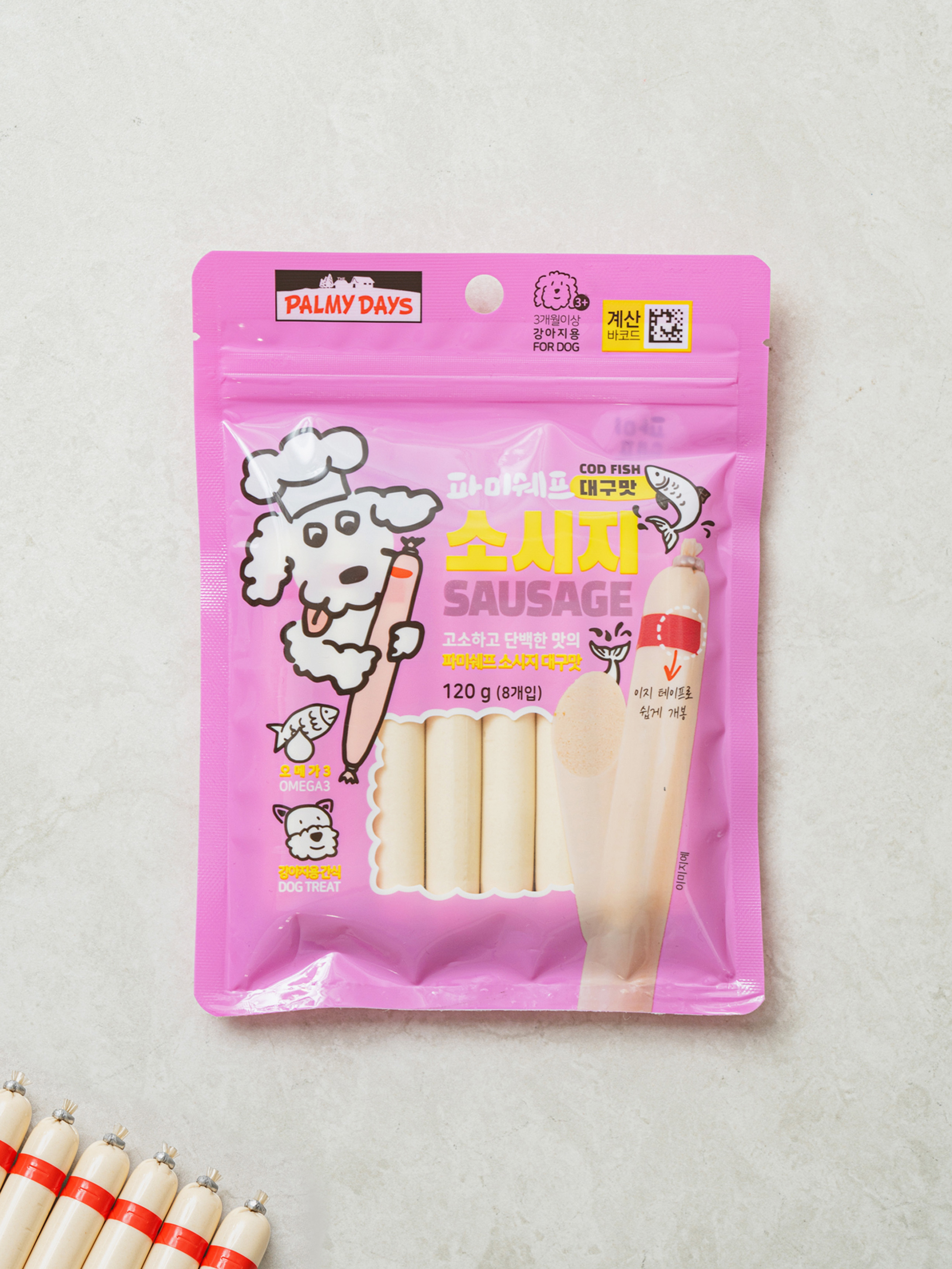 [펫] 파미쉐프 소시지 대구맛 8개입
