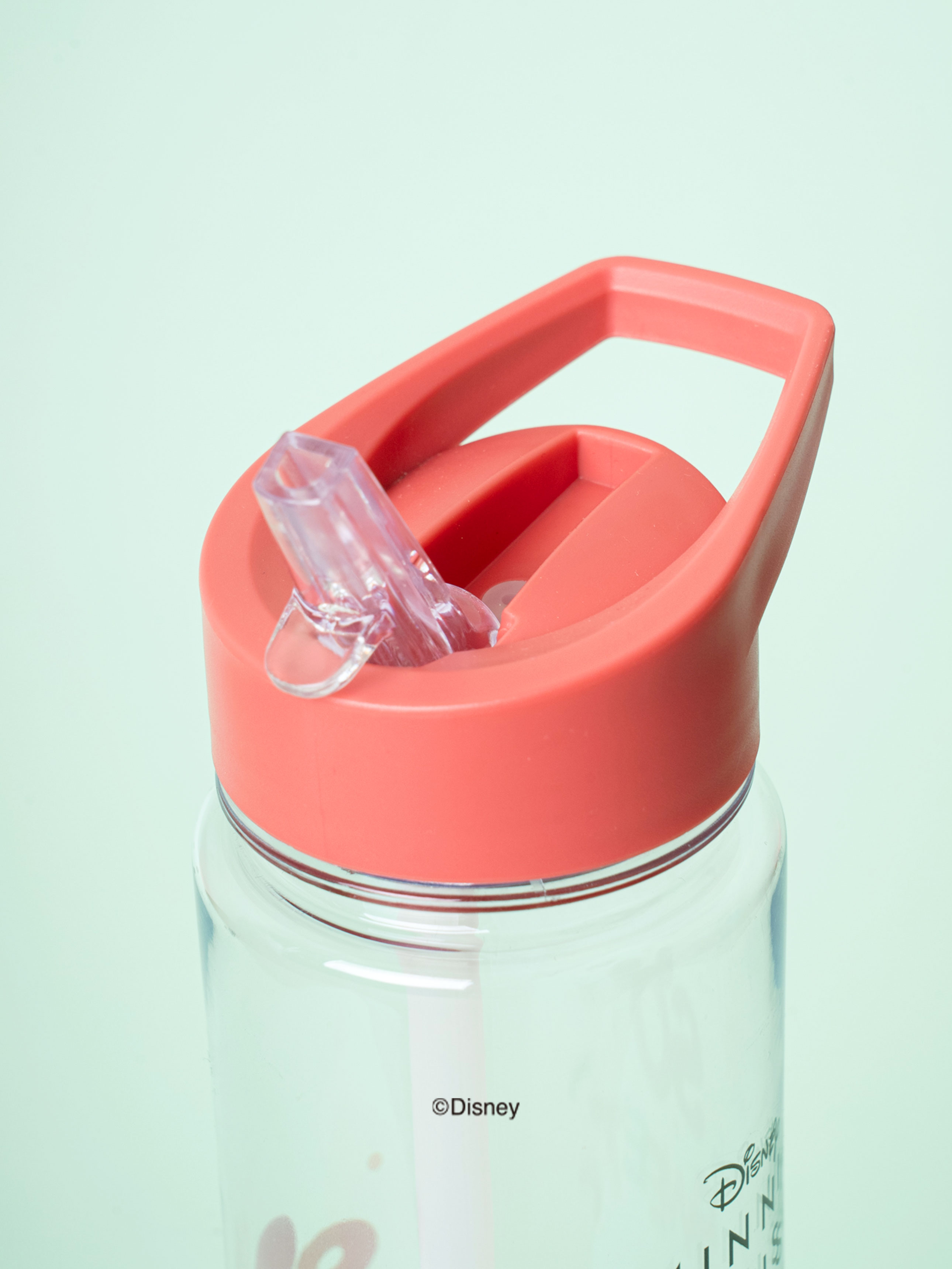 미키＆미니 빨대 물병 600 ml 레드