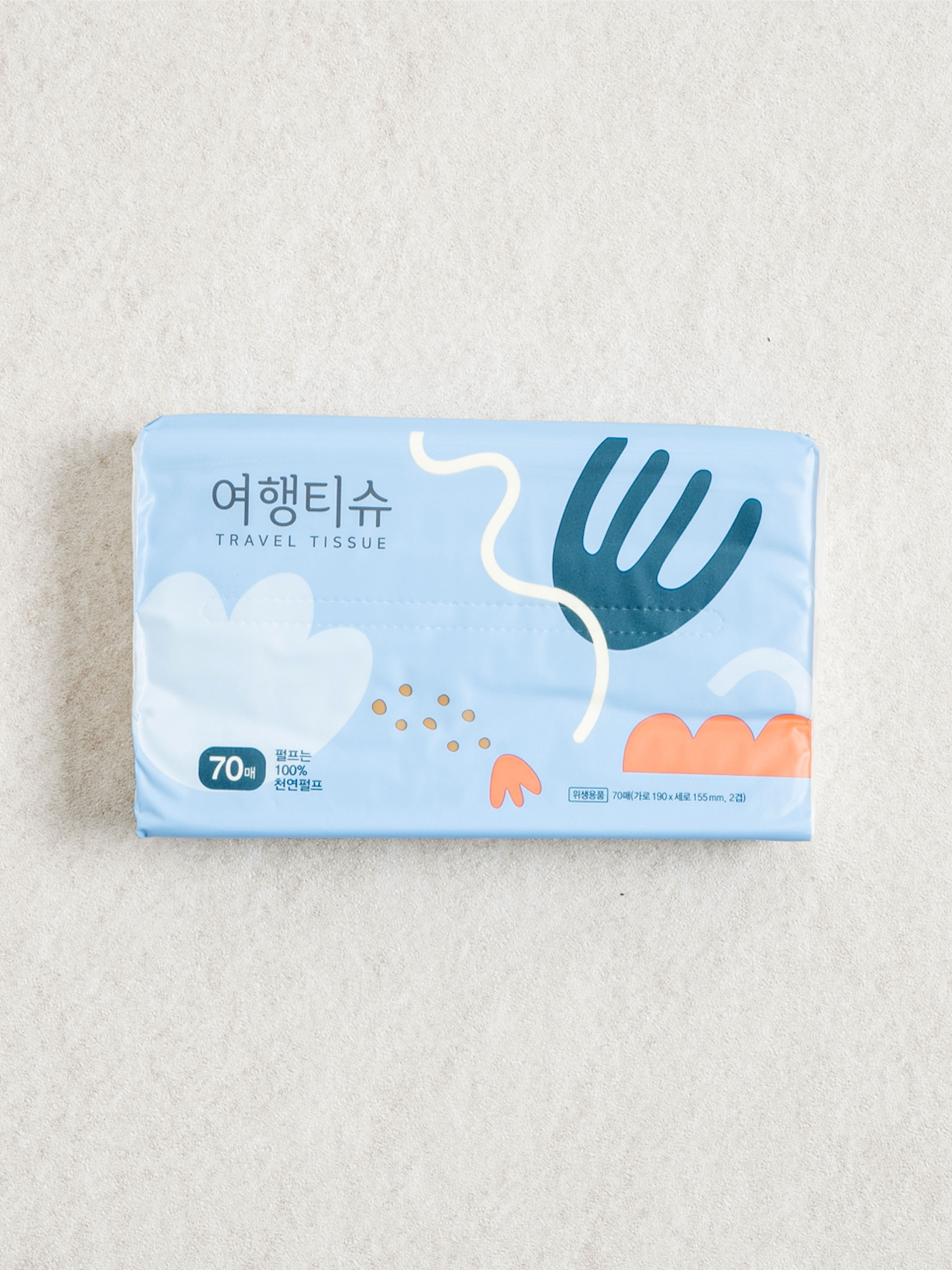 여행 티슈 2겹 70매X3개입